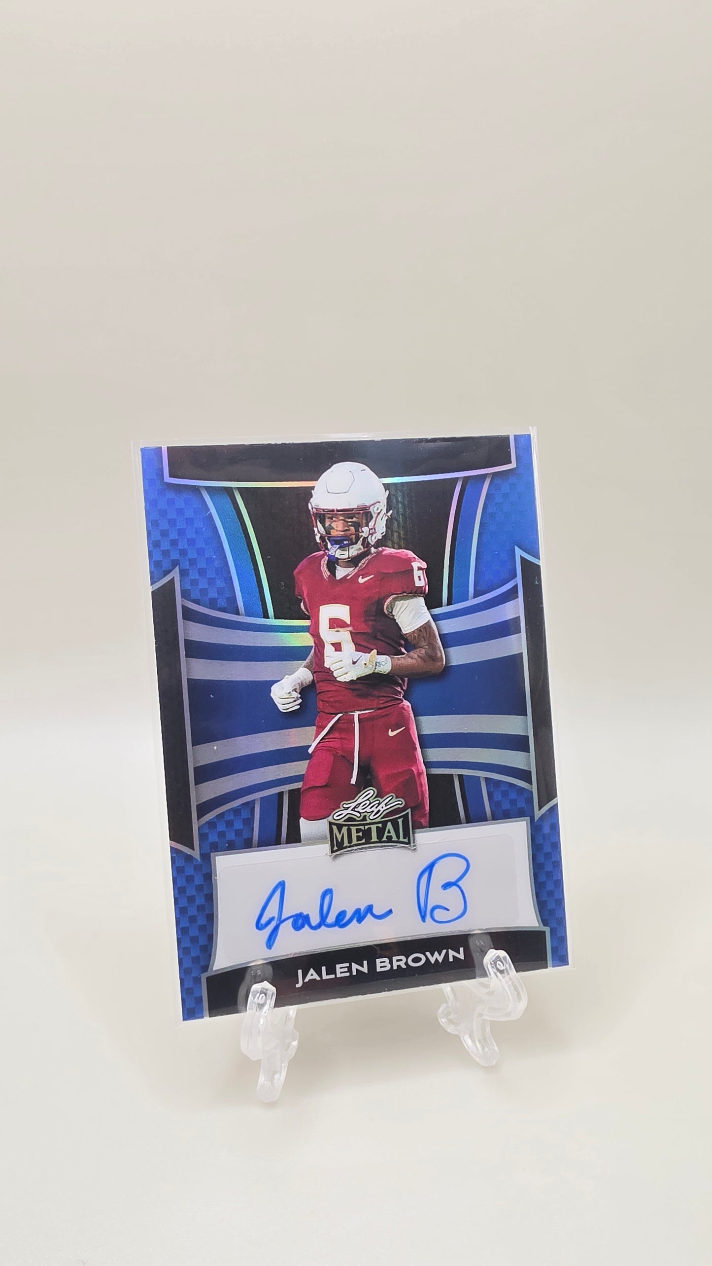 2025 Leaf Metal Jalen Brown Blue Auto /20 #BA-JB1