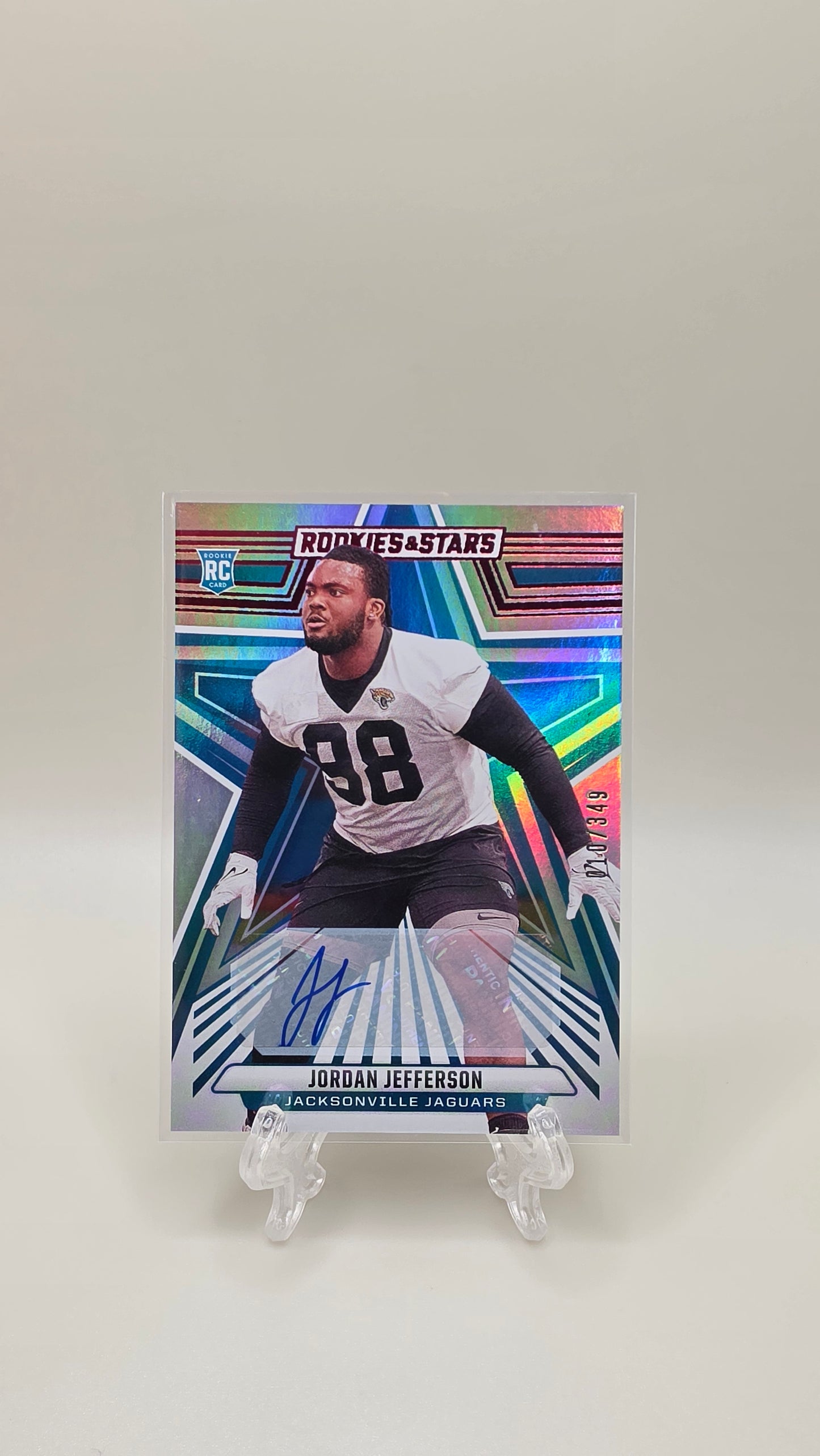 2024 Rookies & Stars Jordan Jefferson Red Rookie Auto /349 #159