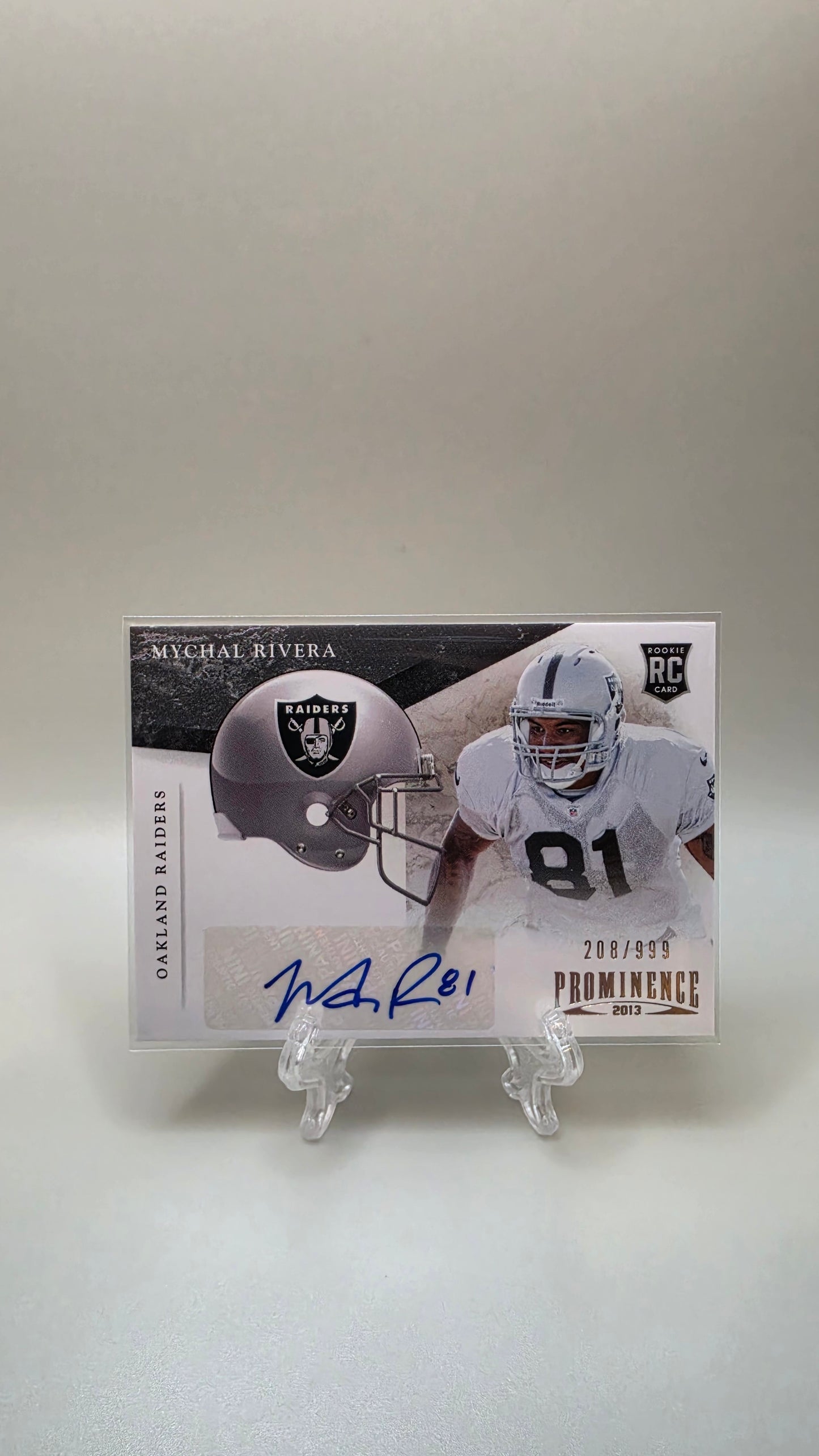 2013 Prominence Mychal Rivera RC Auto /999 #212