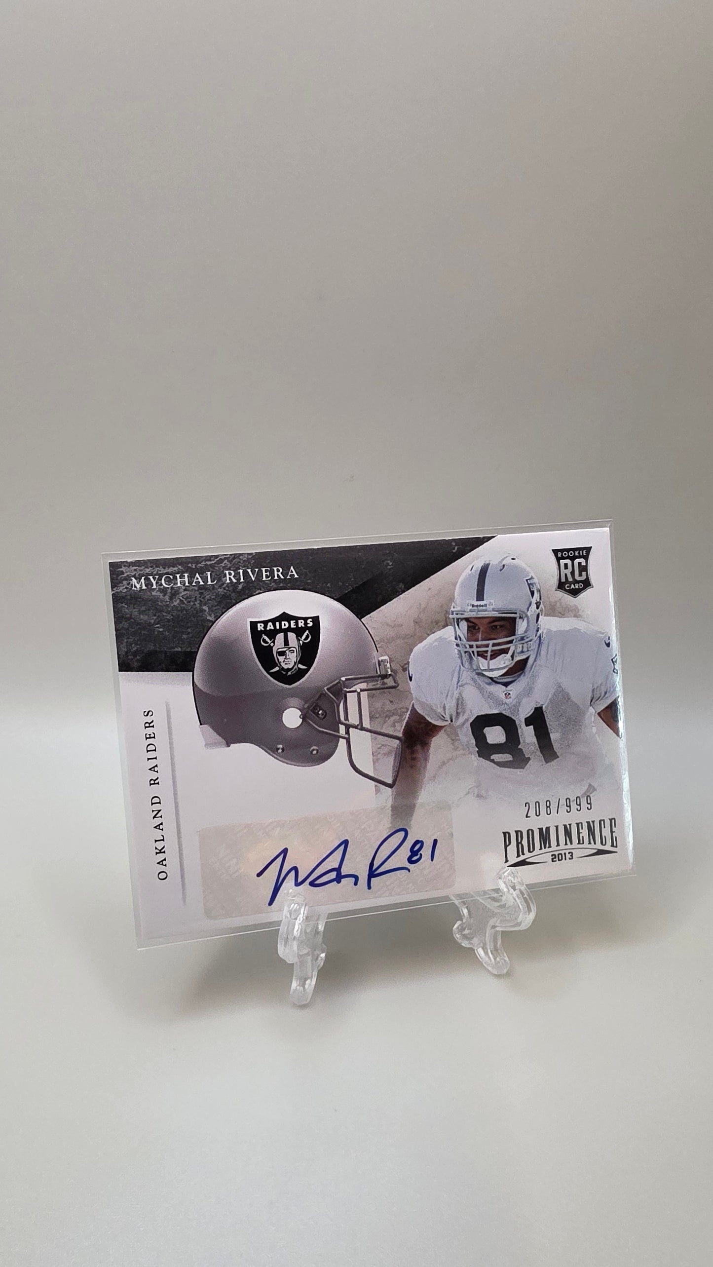 2013 Prominence Mychal Rivera RC Auto /999 #212
