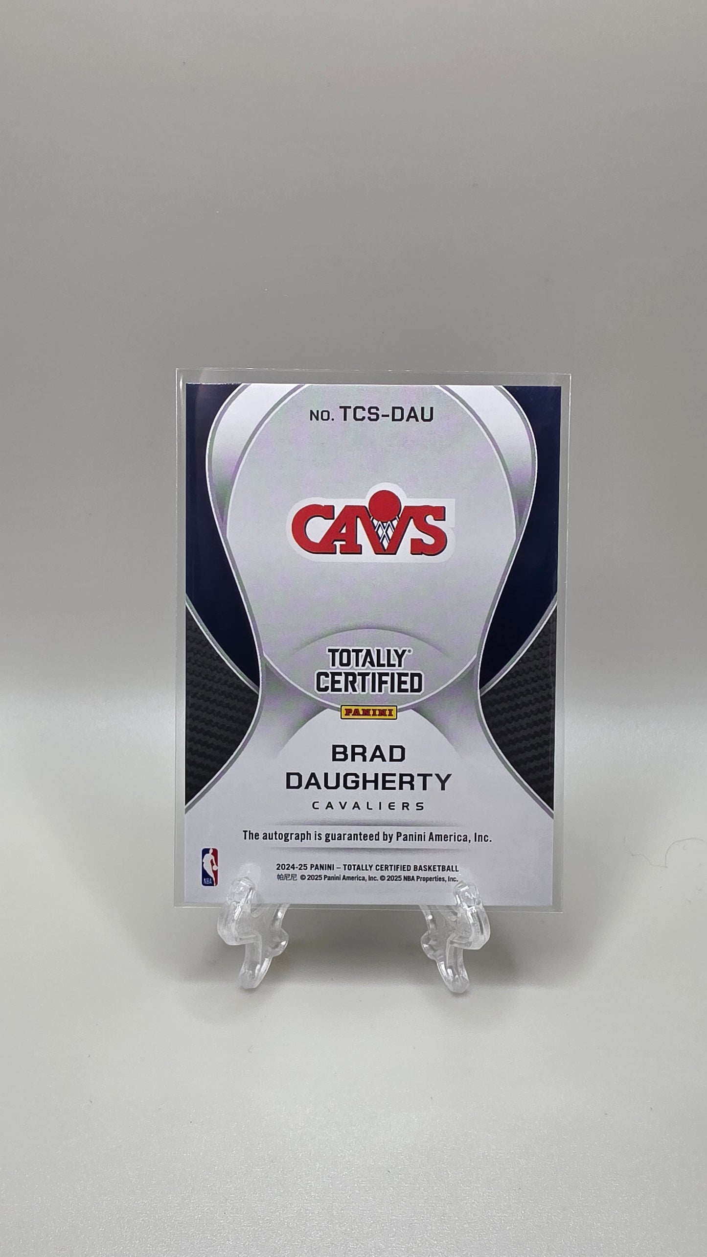 2024-25 Totally Certified Brad Daughterty Auto Card #TCS-DAU
