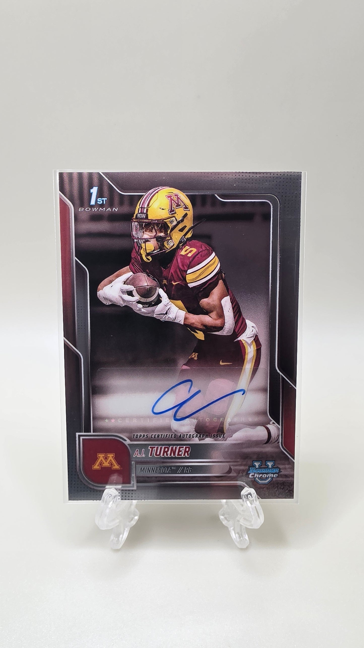 2025 Bowman Chrome 1st A.J. Turner Auto Card # BCA-AT