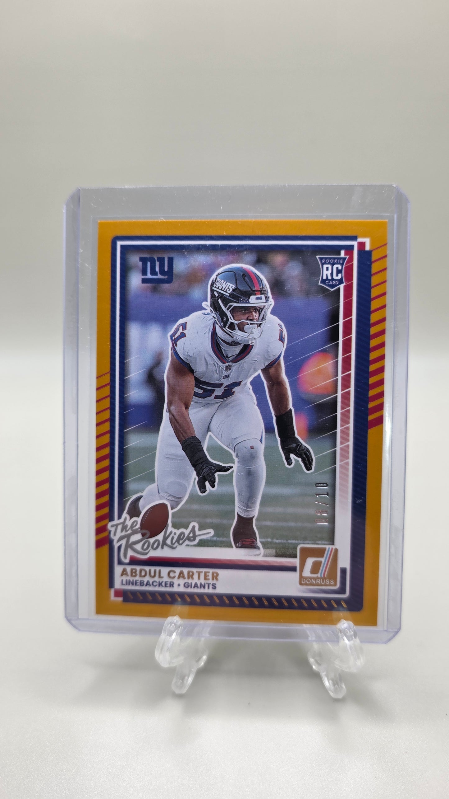 2025 Donruss Abdul Carter The Rookies Card No.DRH-11 Gold #/10