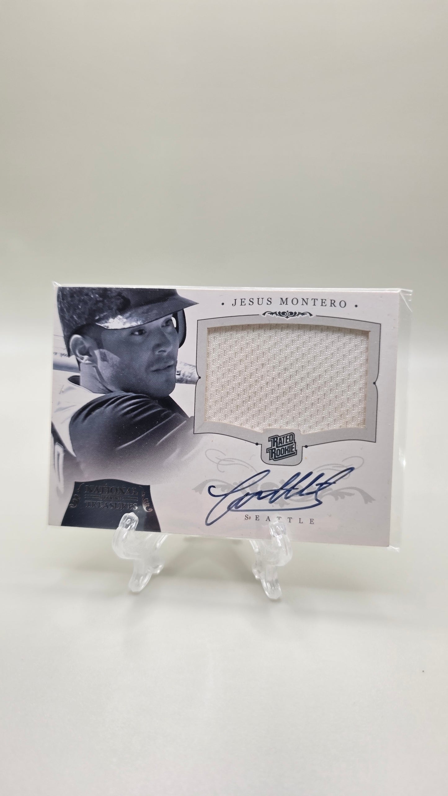 2012 National Treasures Jesus Montero Rookie Patch Auto #/99 Card #181