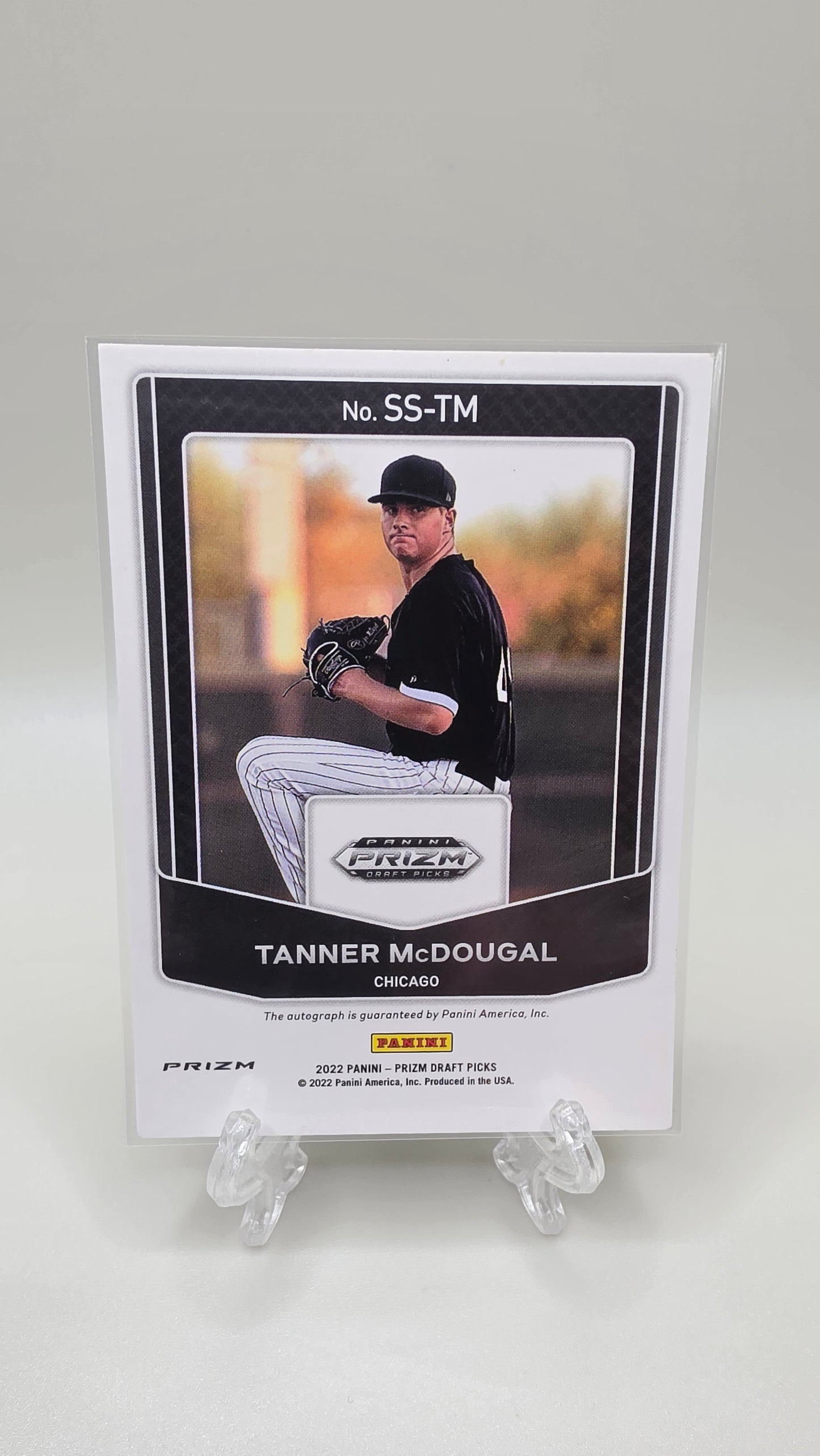2022 Panini Prizm Signing Sessions Tanner McDougal Auto Card #SS-TM