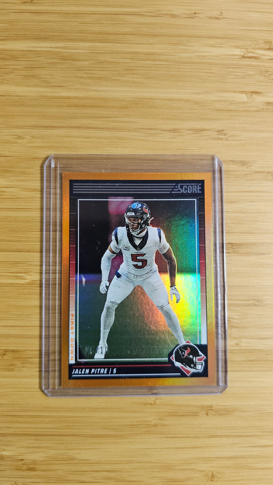 2024 Score Jalen Pitre First Down # /10 Card # No.116