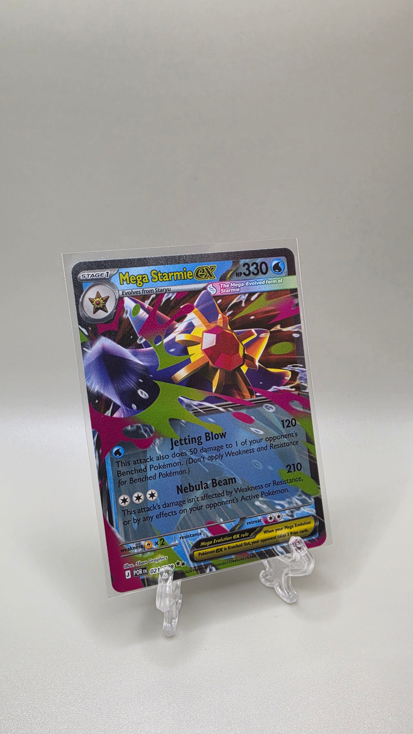 Pokémon TCG Mega Starmie EX 021/088 Perfect Order English
