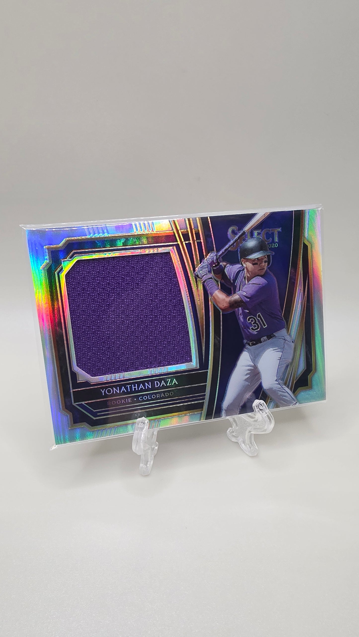 2020 Select Baseball Yonathan Daza Rookie Jersey Card Prizm Holo /250 #RJS-YD
