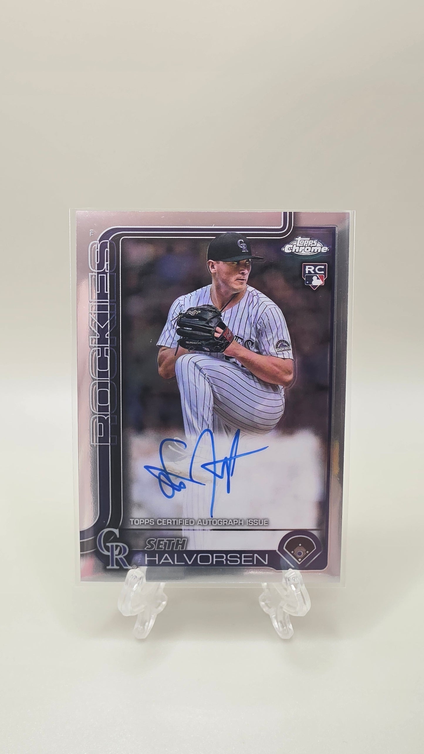 2025 Topps Chrome Seth Halvorsen Rookie Auto Card # RA-SH