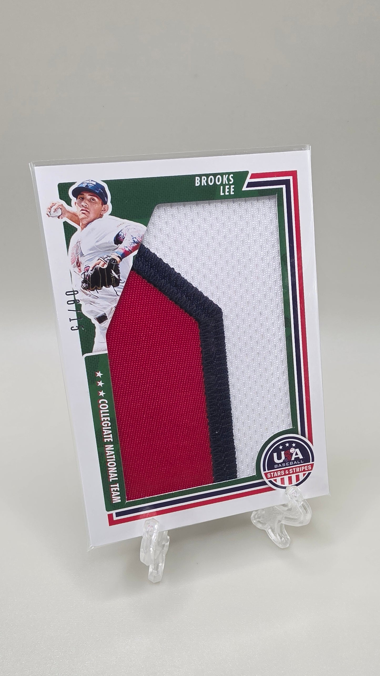 2022 Stars & Stripes Brooks Lee Jumbo Relic Card /15 #JUM-BL