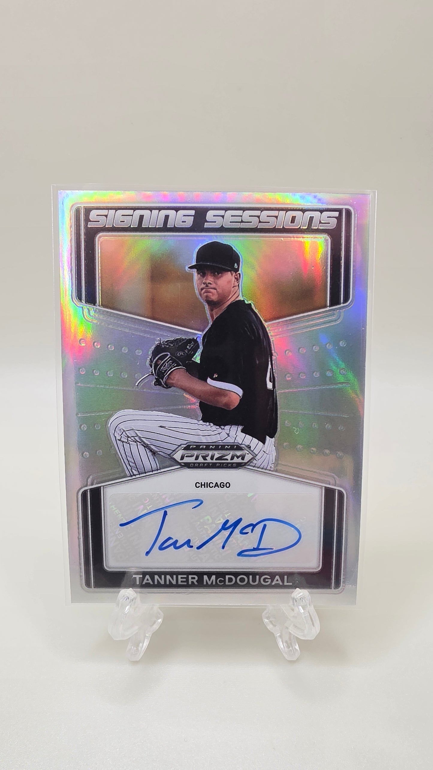 2022 Panini Prizm Signing Sessions Tanner McDougal Auto Card #SS-TM