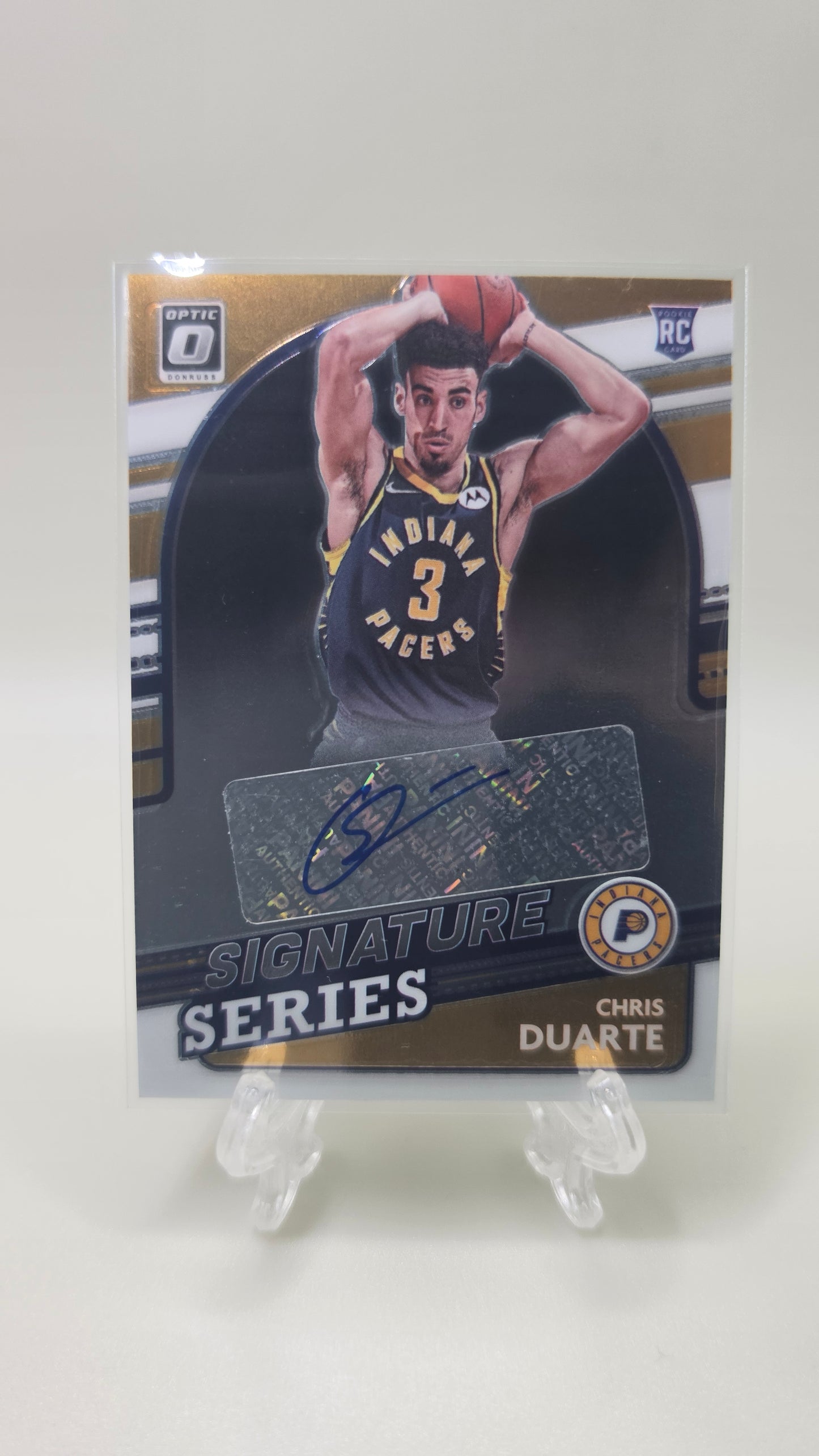 2021-22 Donruss Signature Series Chris Duarte RC Auto Card #SS-CDT