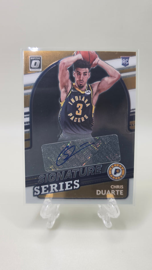 2021-22 Donruss Signature Series Chris Duarte RC Auto Card #SS-CDT