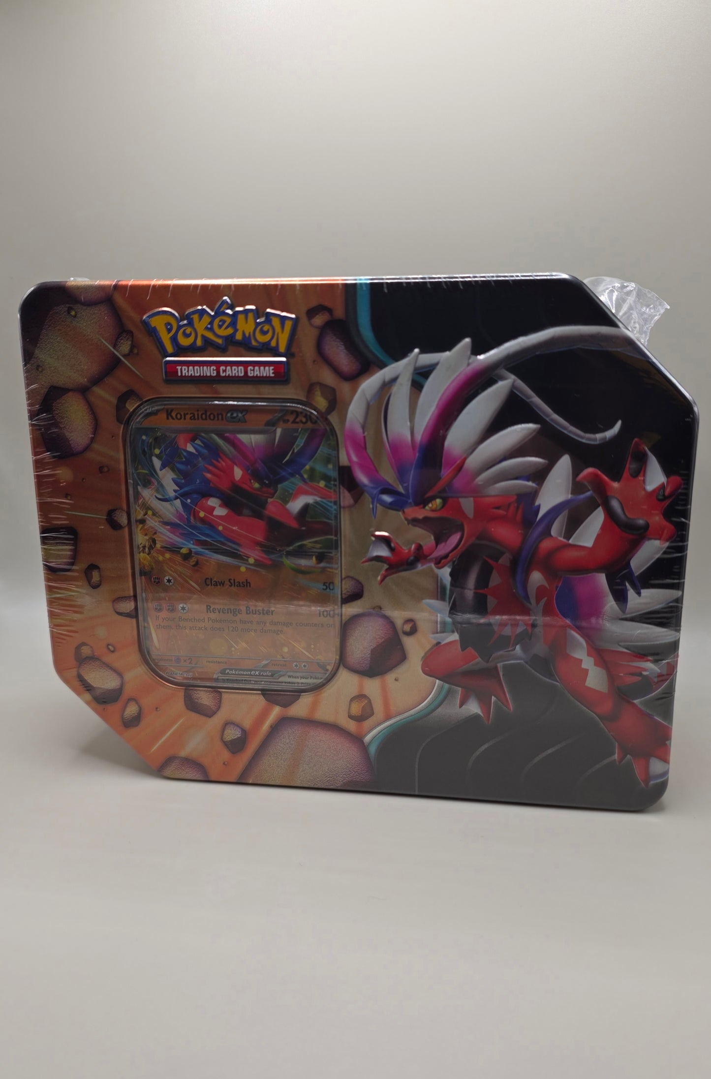 Pokémon TCG Slashing Legends Koraidon Ex Tin New