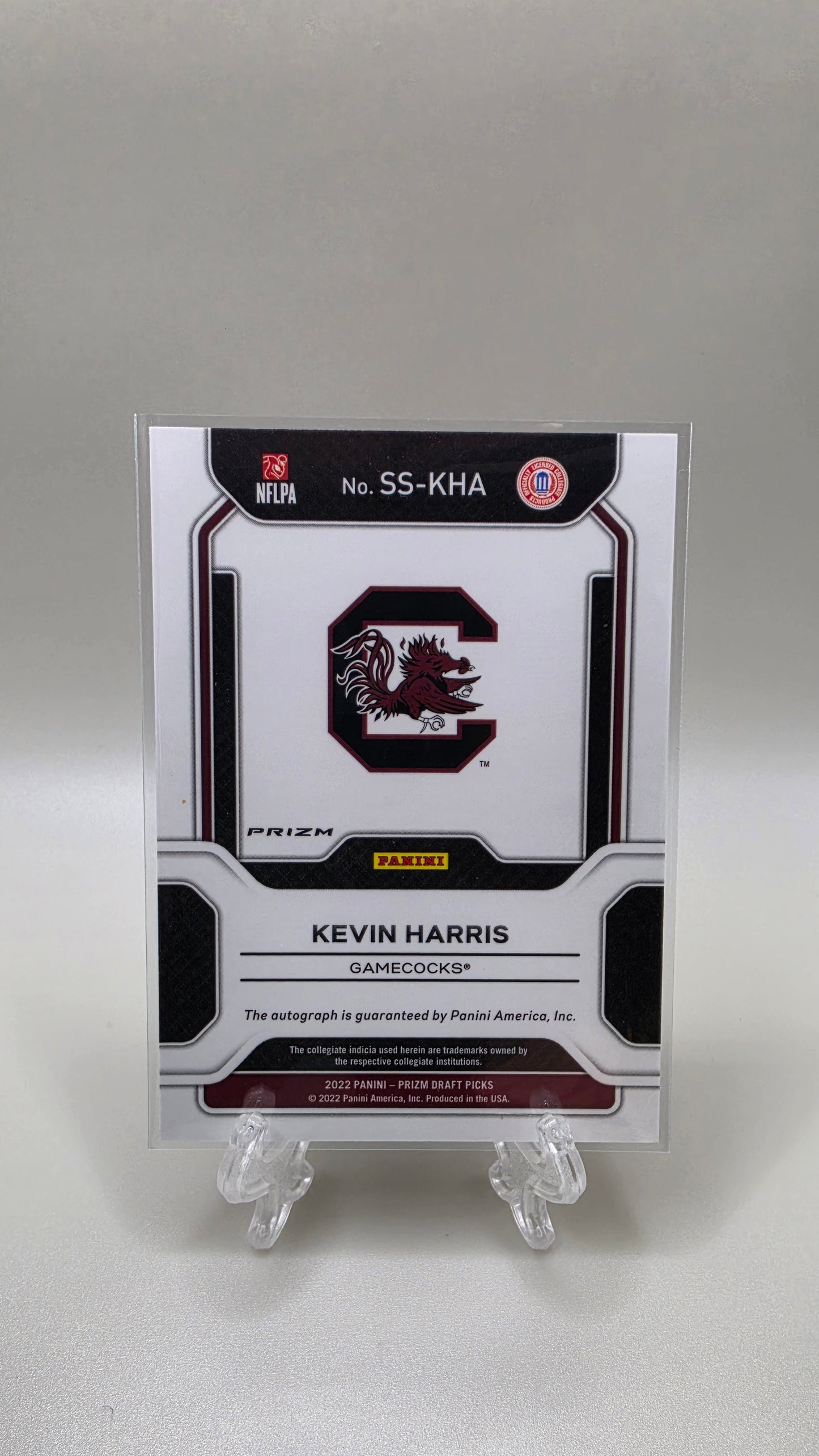 2022 Prizm Draft Picks Kevin Harris Sensational Signatures Red Ice Auto #SS-KHA