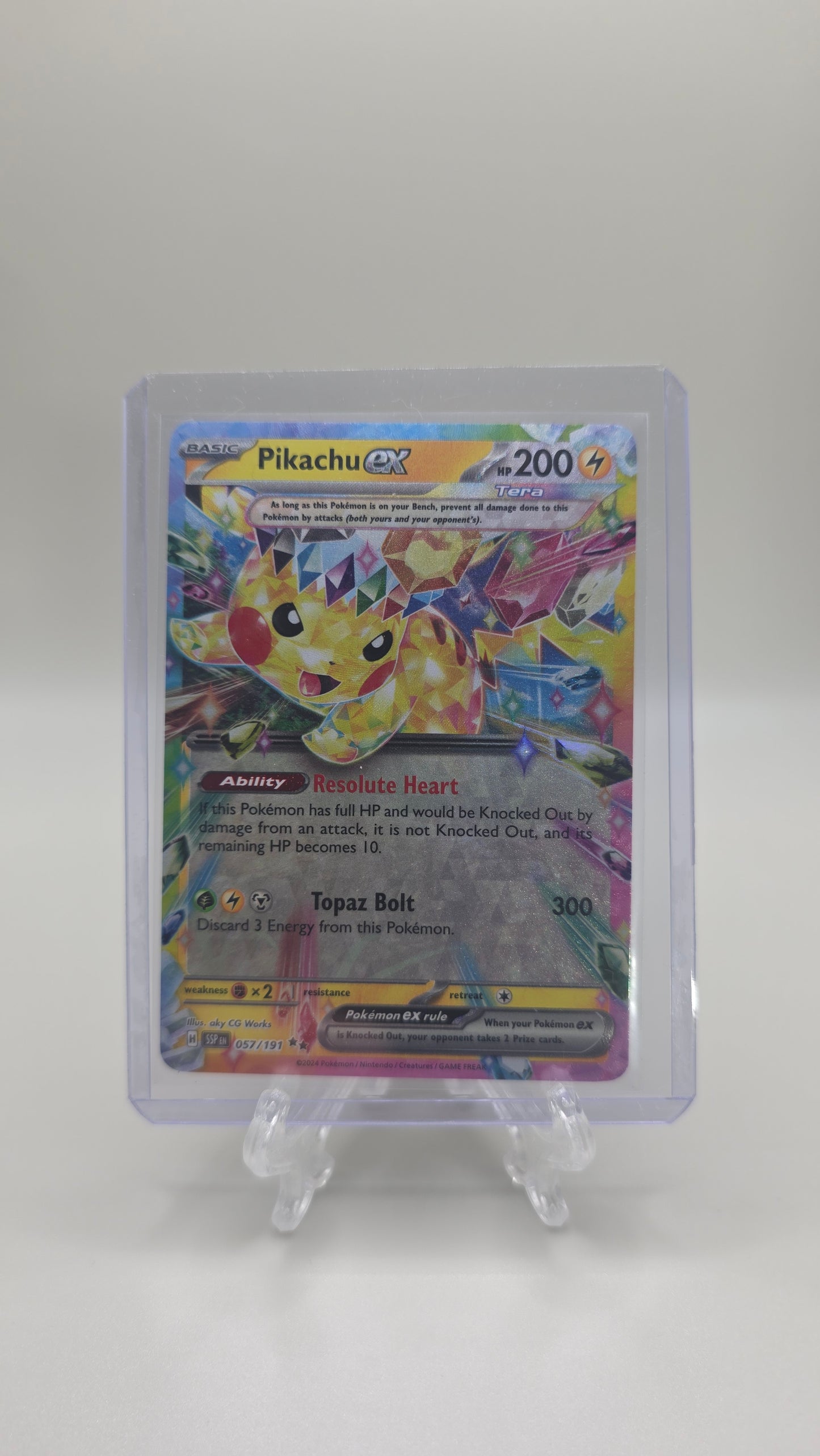 Pikachu EX 057/191 (Surging Sparks Set) English
