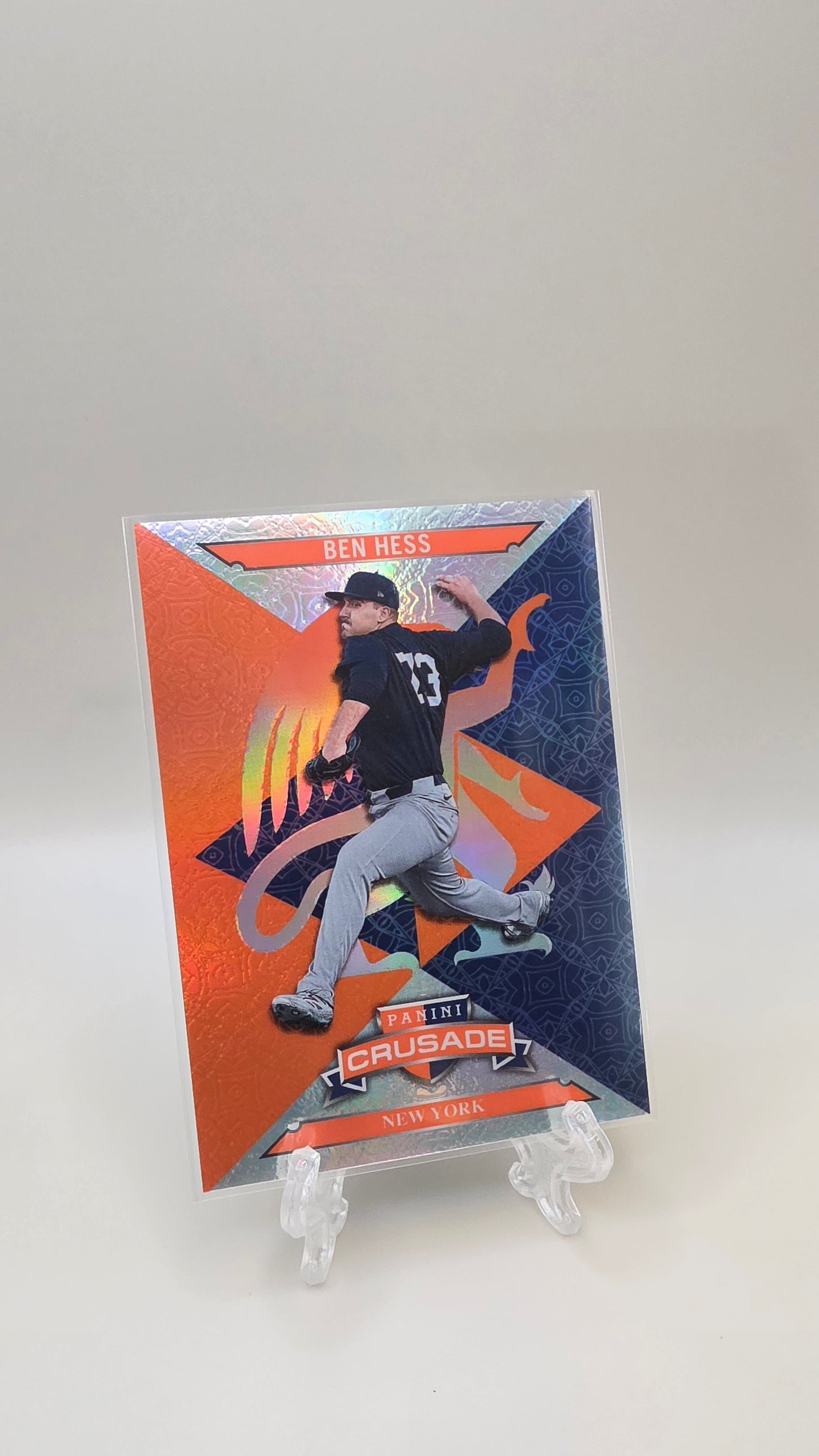 2025 Panini Crusade Ben Hess Orange /49 #34
