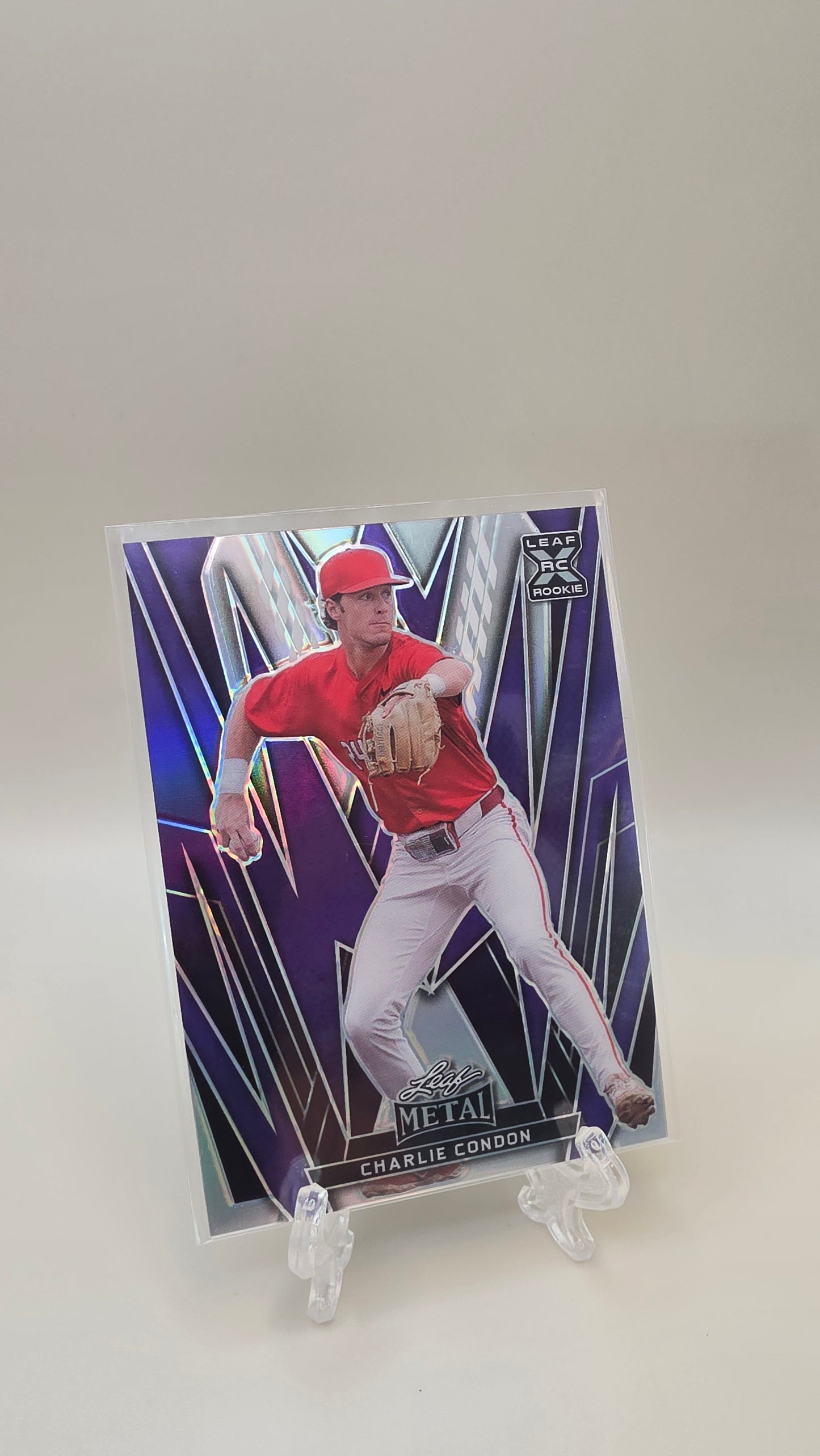 2024 Leaf Metal Charlie Condon Prismatic Purple RC /10 #89