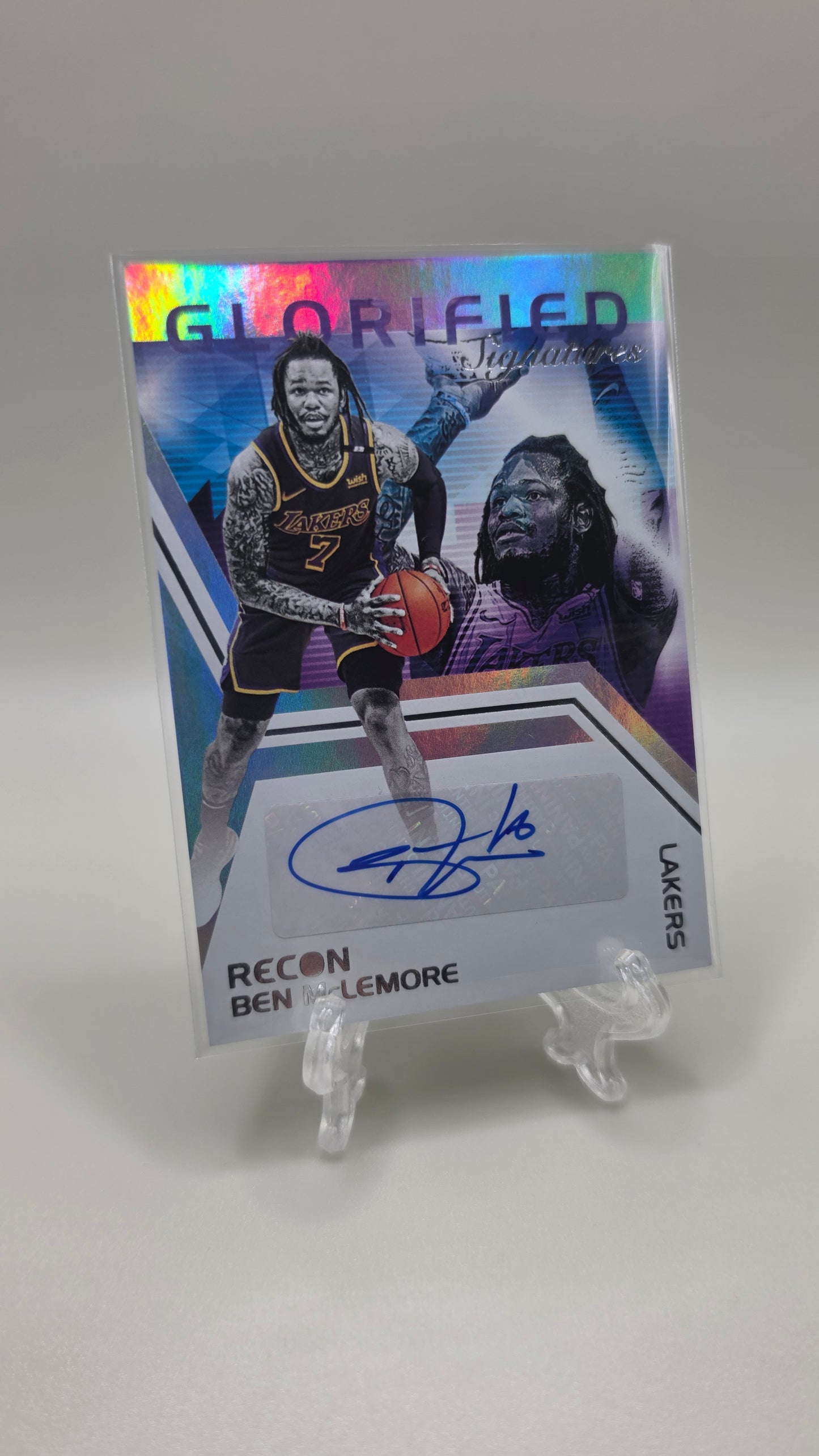 2020-21 Recon Ben McLemore Glorified Singatures Auto Card #GS-BML