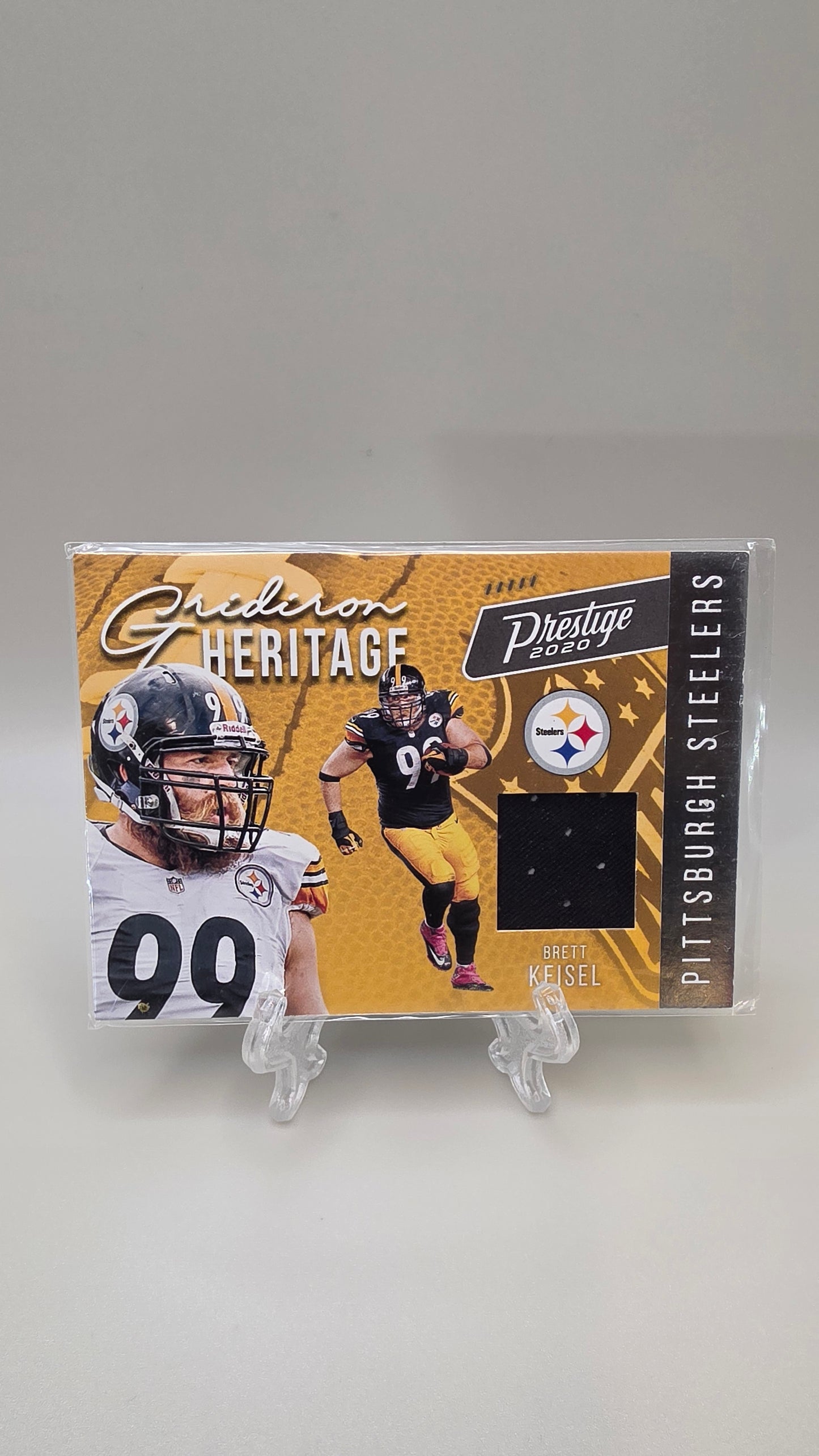 2020 Prestige Brett Keisel Gridiron Heritage Jersey Patch #GH-BRK