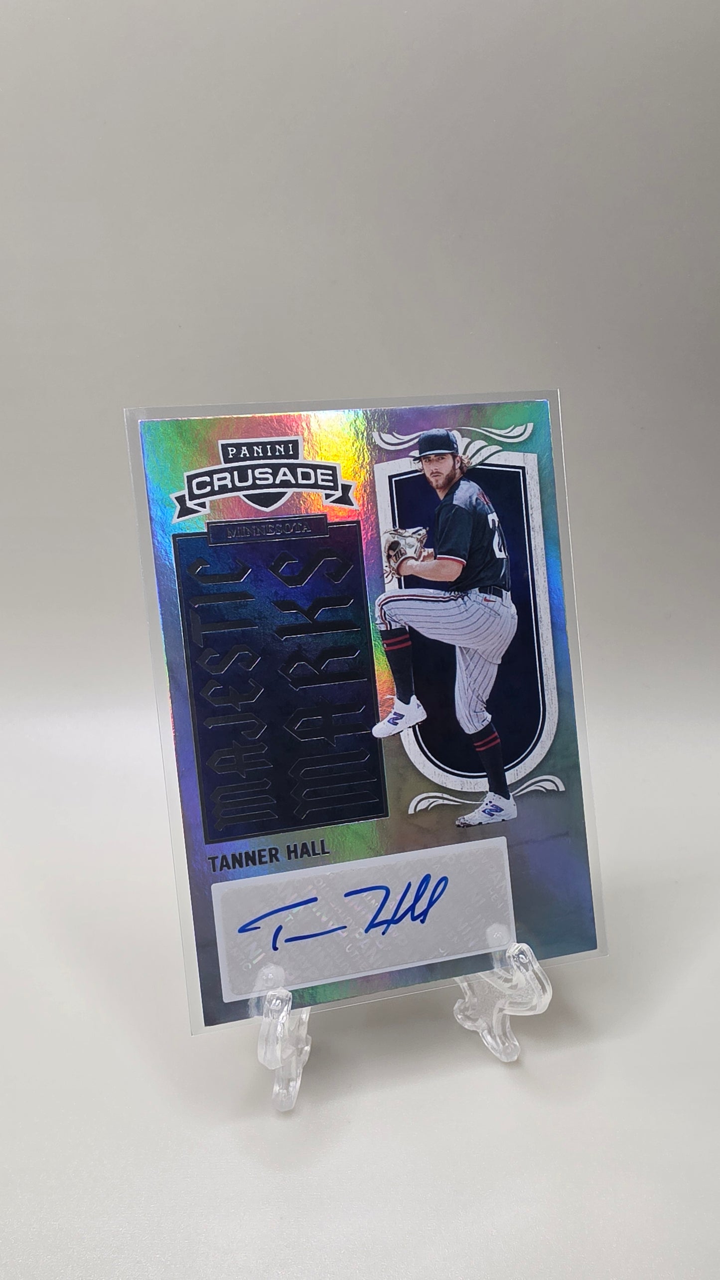 2025 Panini Crusade Baseball Tanner Hall Majestic Marks Auto Card # 11