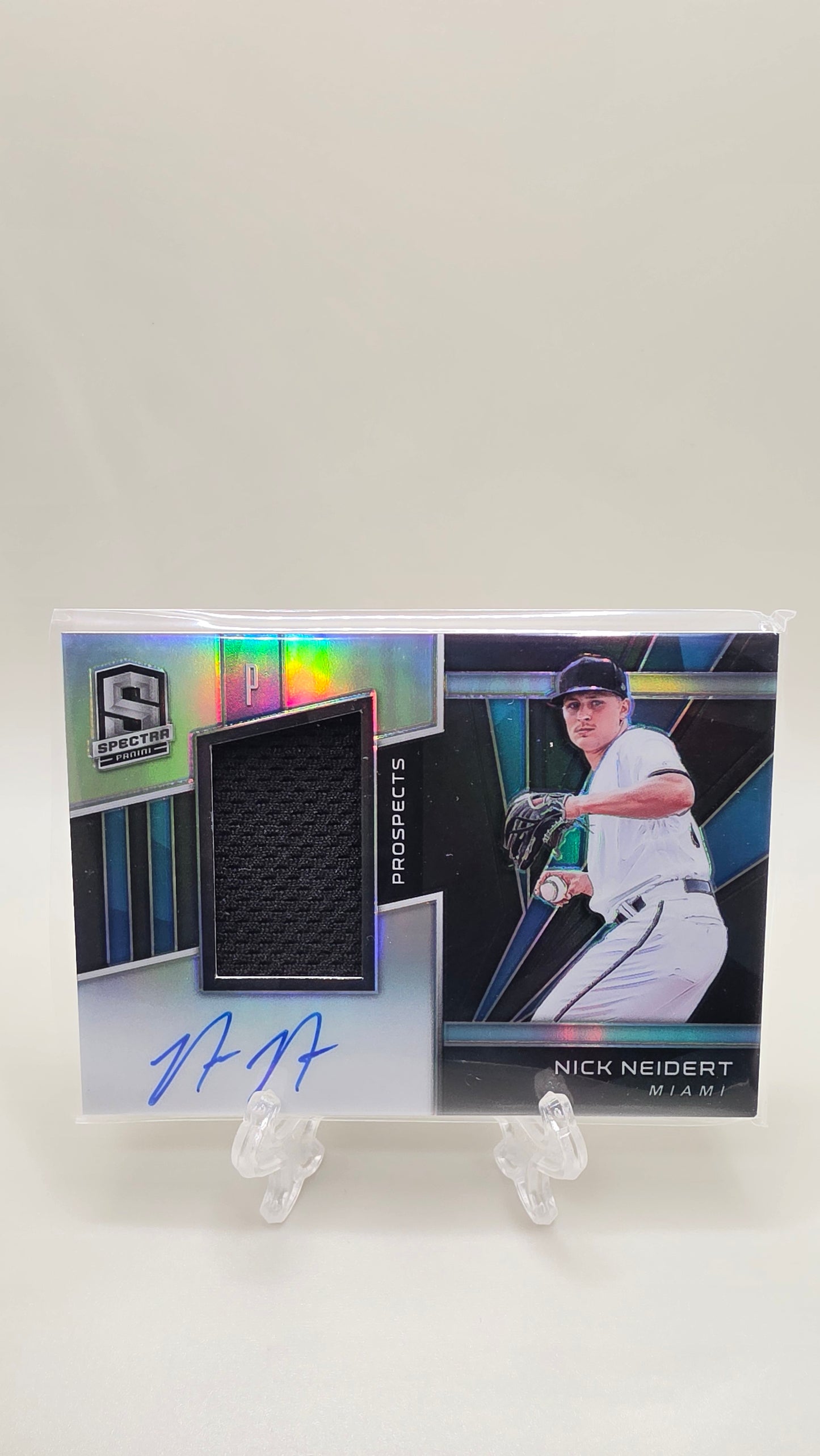 2020 Panini Spectra Nick Neidert Patch Auto #/199 Card #SPJA-NN