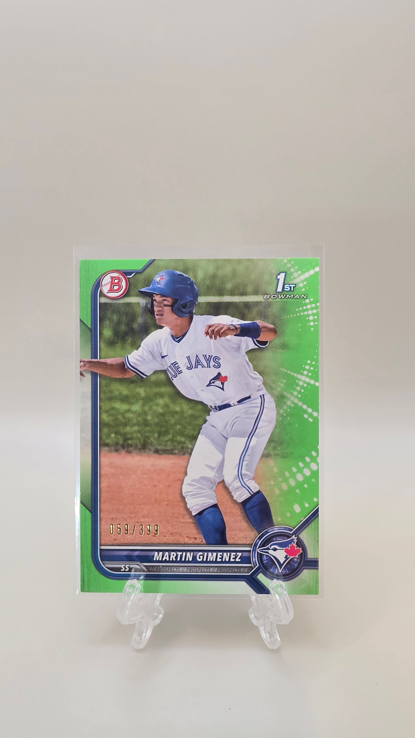 2022 Bowman 1st Martin Gimenez Neon Green /399 #BP-97