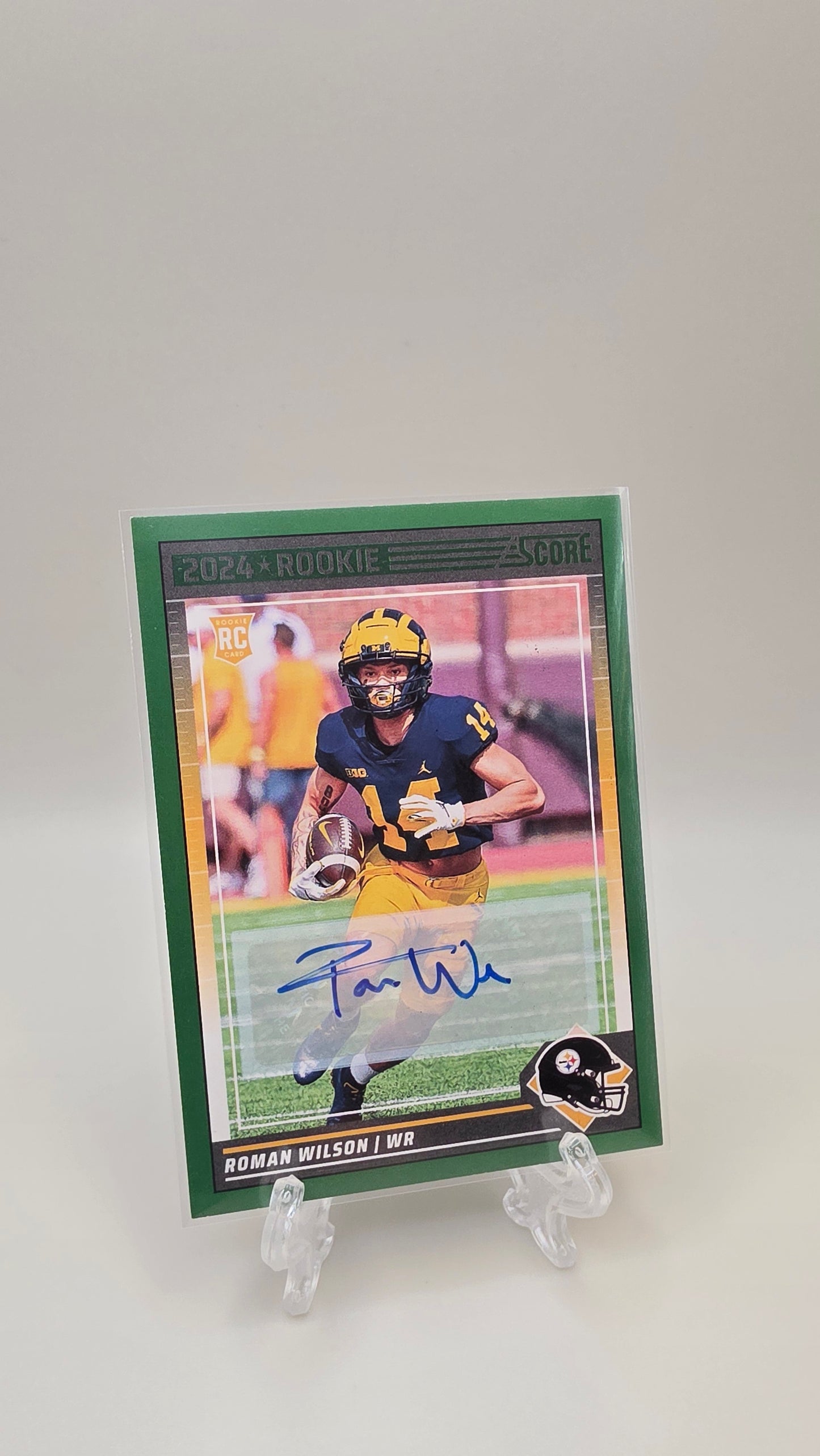 2024 Score Roman Wilson Green Rookie Auto #360