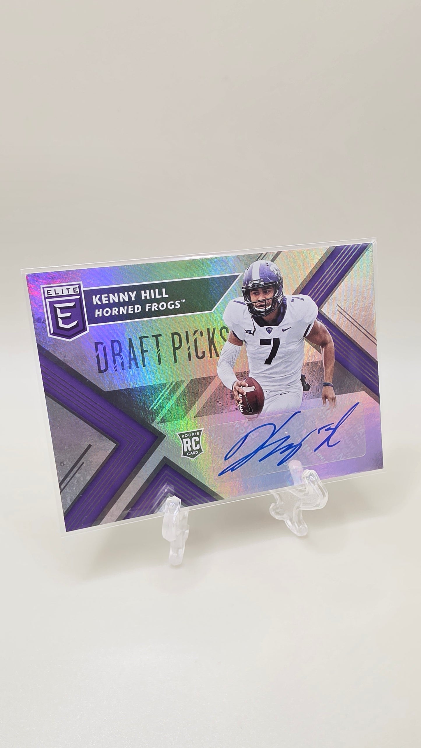 2018 Panini Elite Draft Picks Autographs Kenny Hill Card # 265