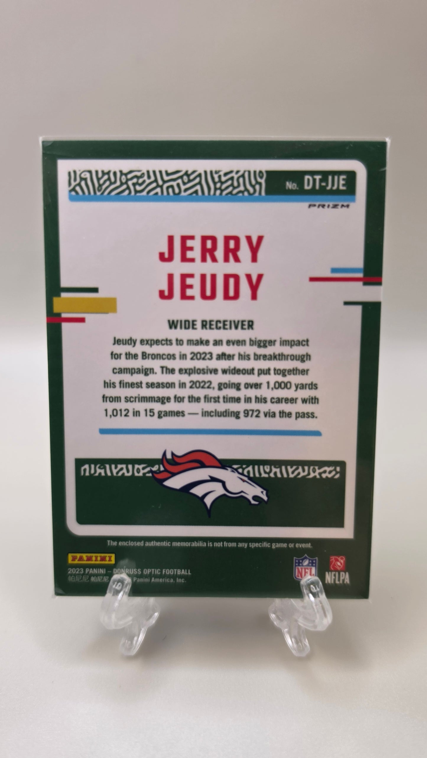 2023 Donruss Optic Jerry Jeudy Blue Threads #DT-JJE