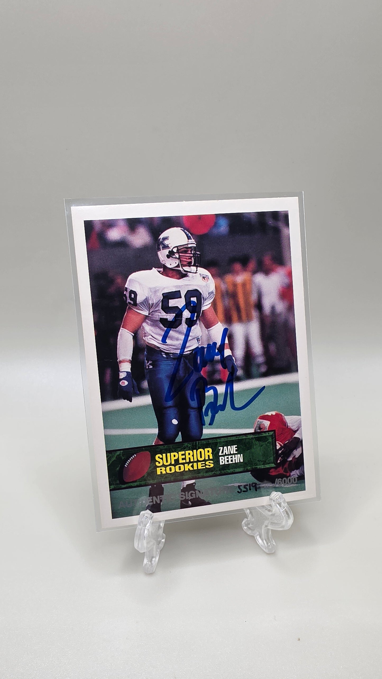 1994 Superior Rookies Zane Beehn #19 Autographs /6000