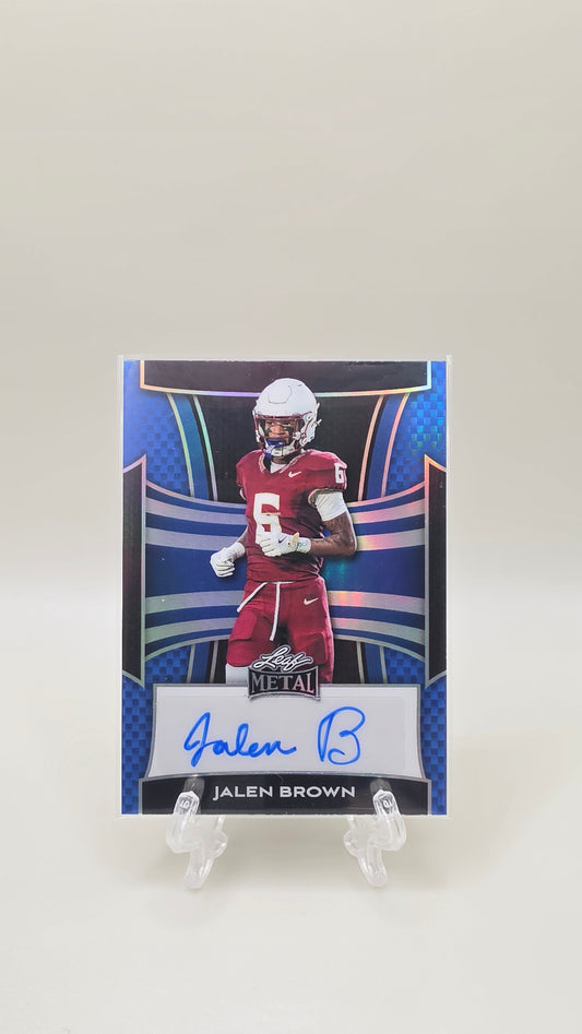 2025 Leaf Metal Jalen Brown Blue Auto /20 #BA-JB1