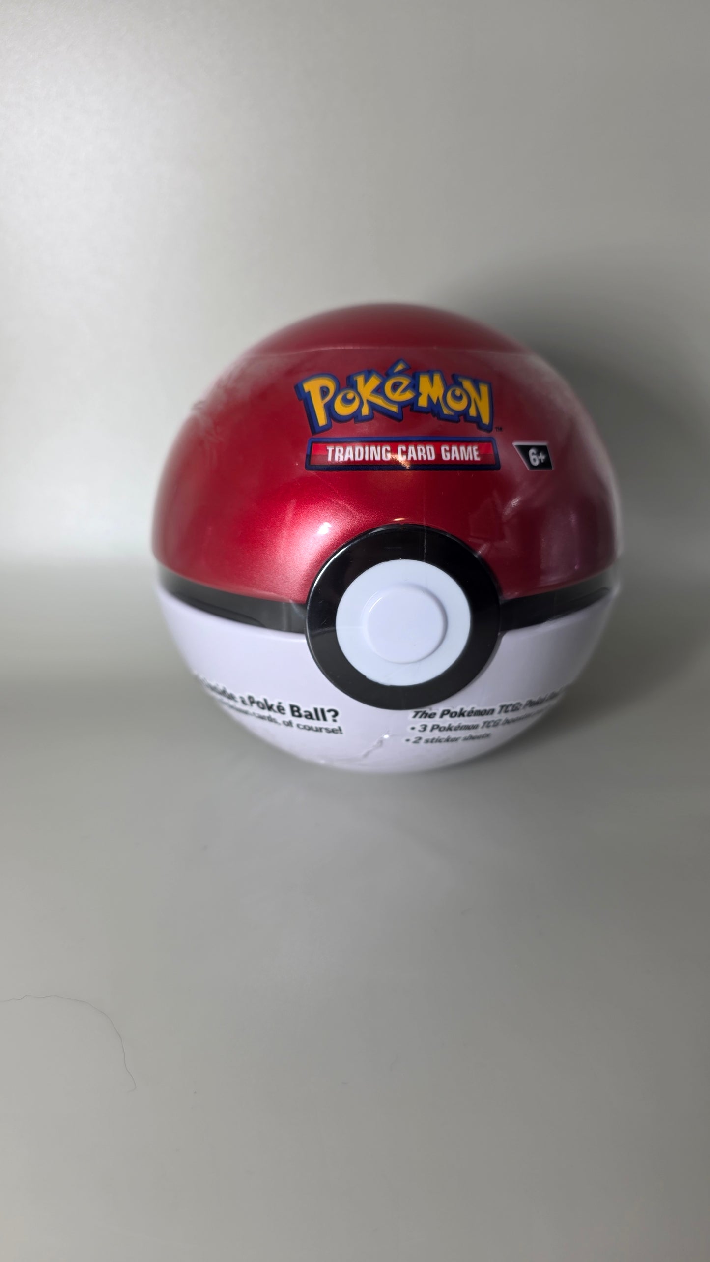 Pokemon TCG Poke Ball Tin L25 3x Booster Packs Factory Sealed New