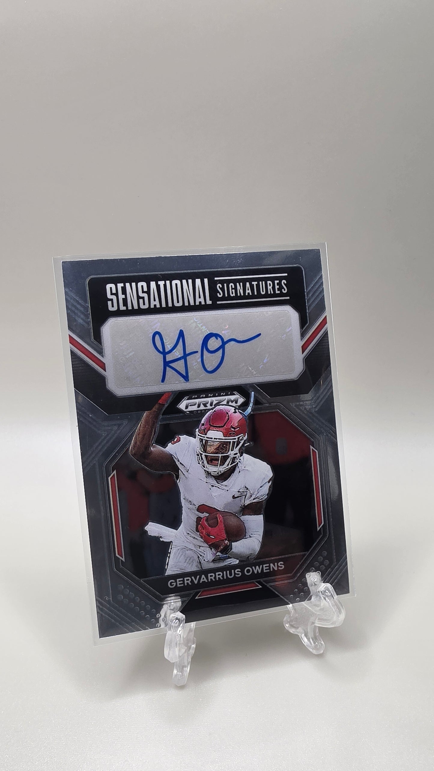 2023 Panini Prizm Draft Gervarrius Owens Sensational Signatures Auto Card # SS-GEO