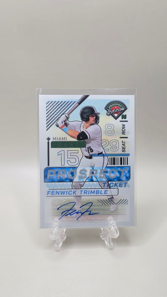2024 Panini Prospect Edition Fenwick Trimble Auto Card # 105