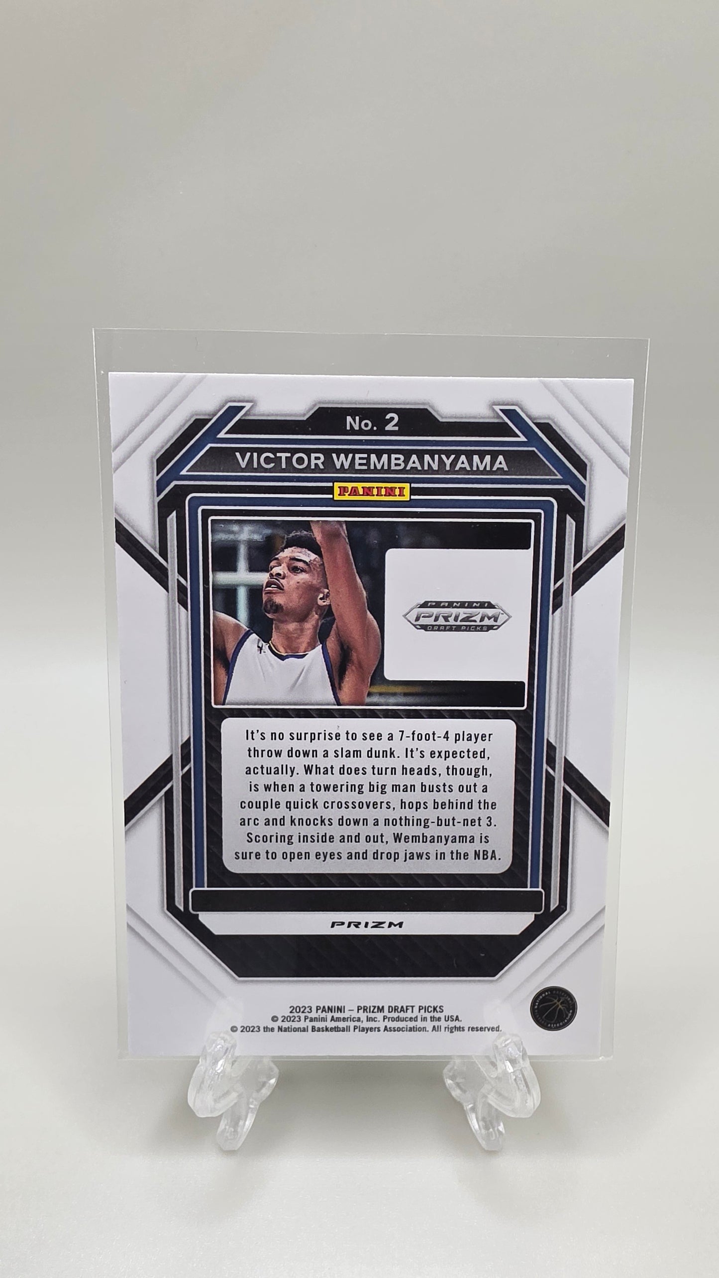 2023 Panini Prizm Draft Picks Victor Wembanyama Green Parallel RC Card #2