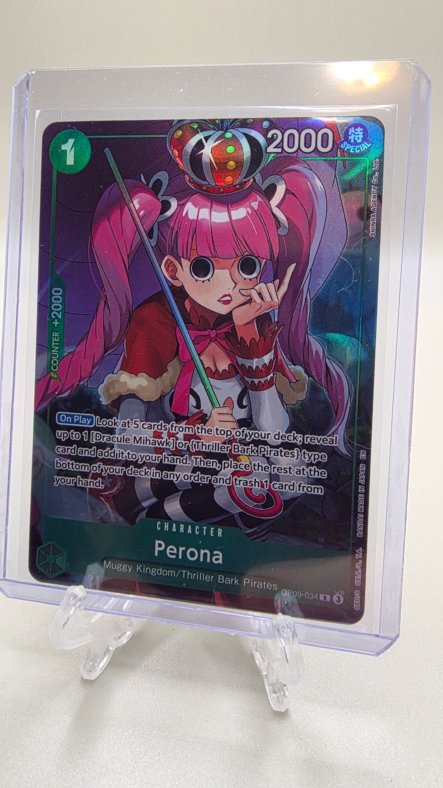 Perona OP09-034 R Alt Art One Piece TCG Promo (New Emperors Set) English