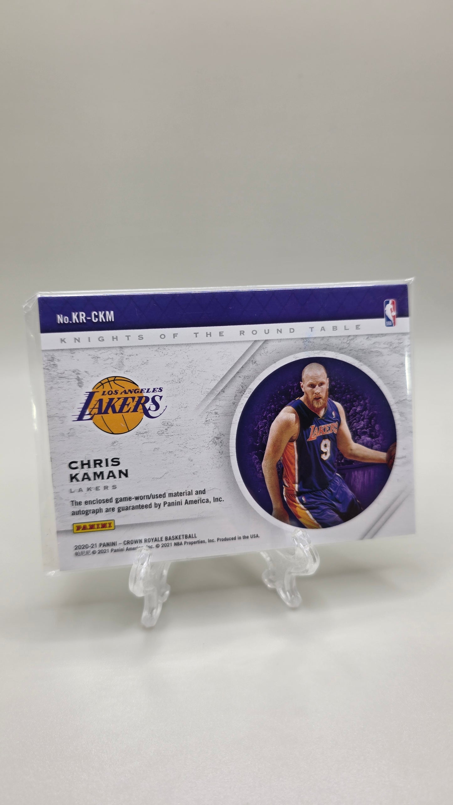 2020–21 Crown Royale Knights of the Round Table Chris Kaman Patch Auto #/99 Card CR-CKM