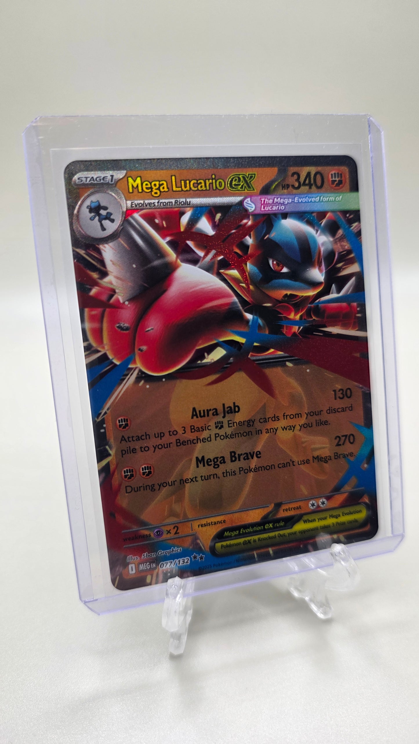 Mega Lucario EX 077/132 (Mega Evolution Set) English