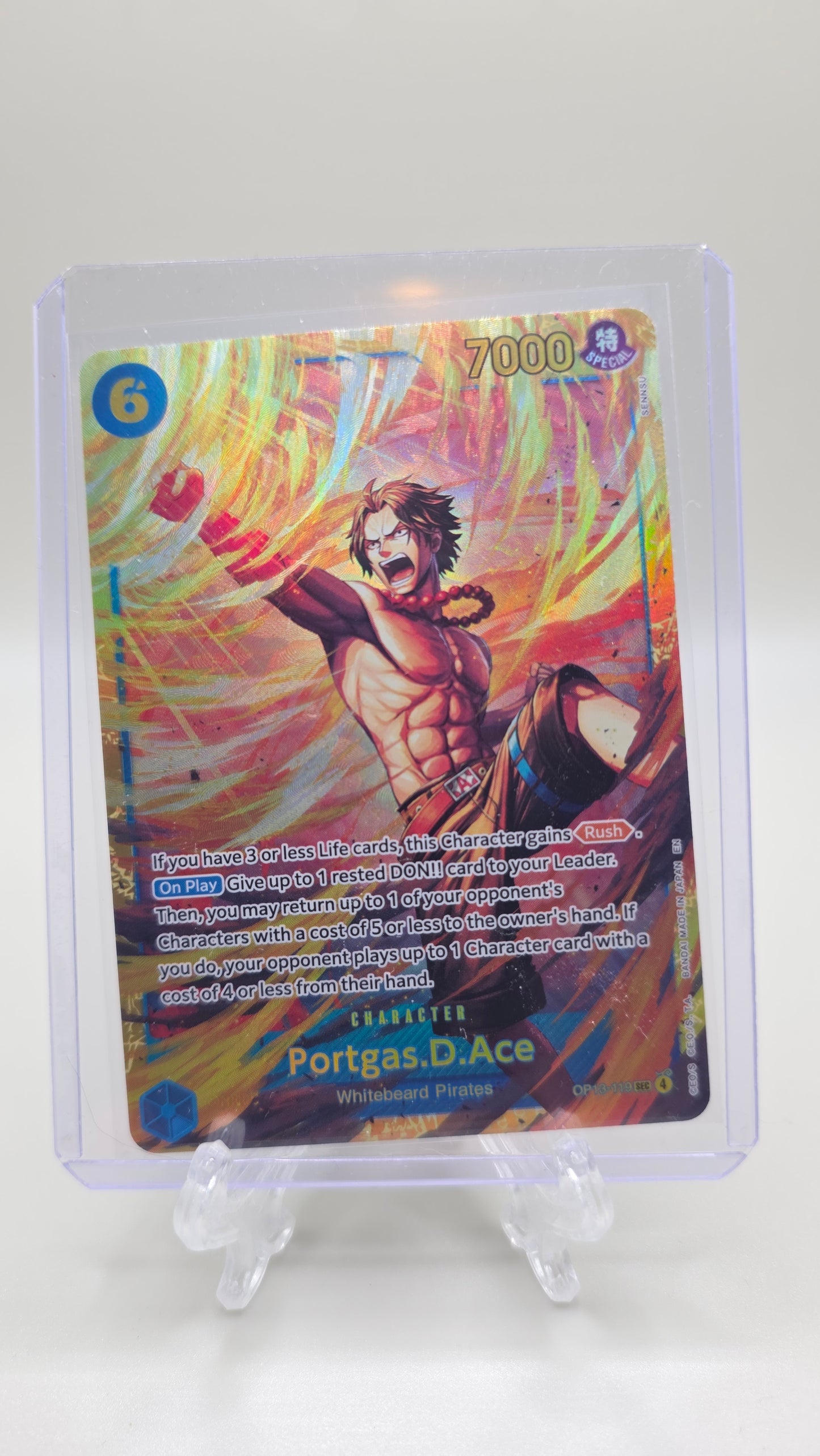 Portgas.D.Ace OP13-119 SEC One Piece TCG (Carrying on his WIll set) English