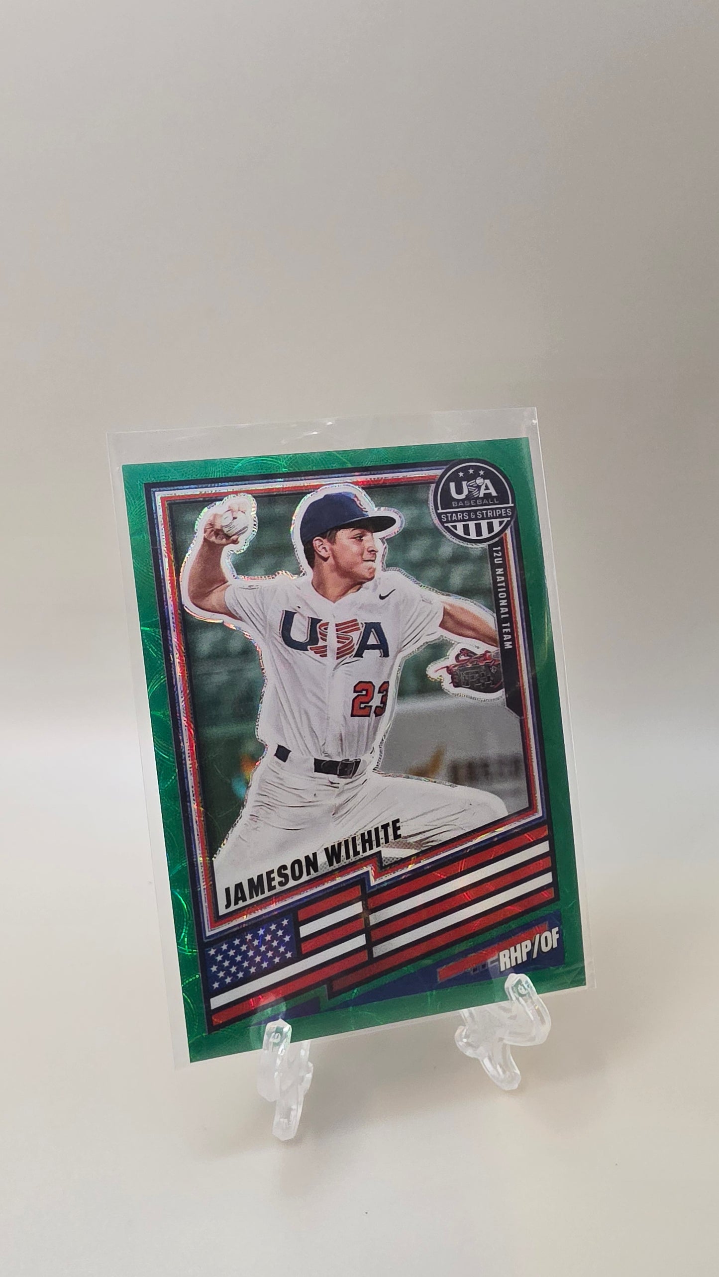 2026 Stars & Stripes Jameson Wilhite Green Parallel /99 #96