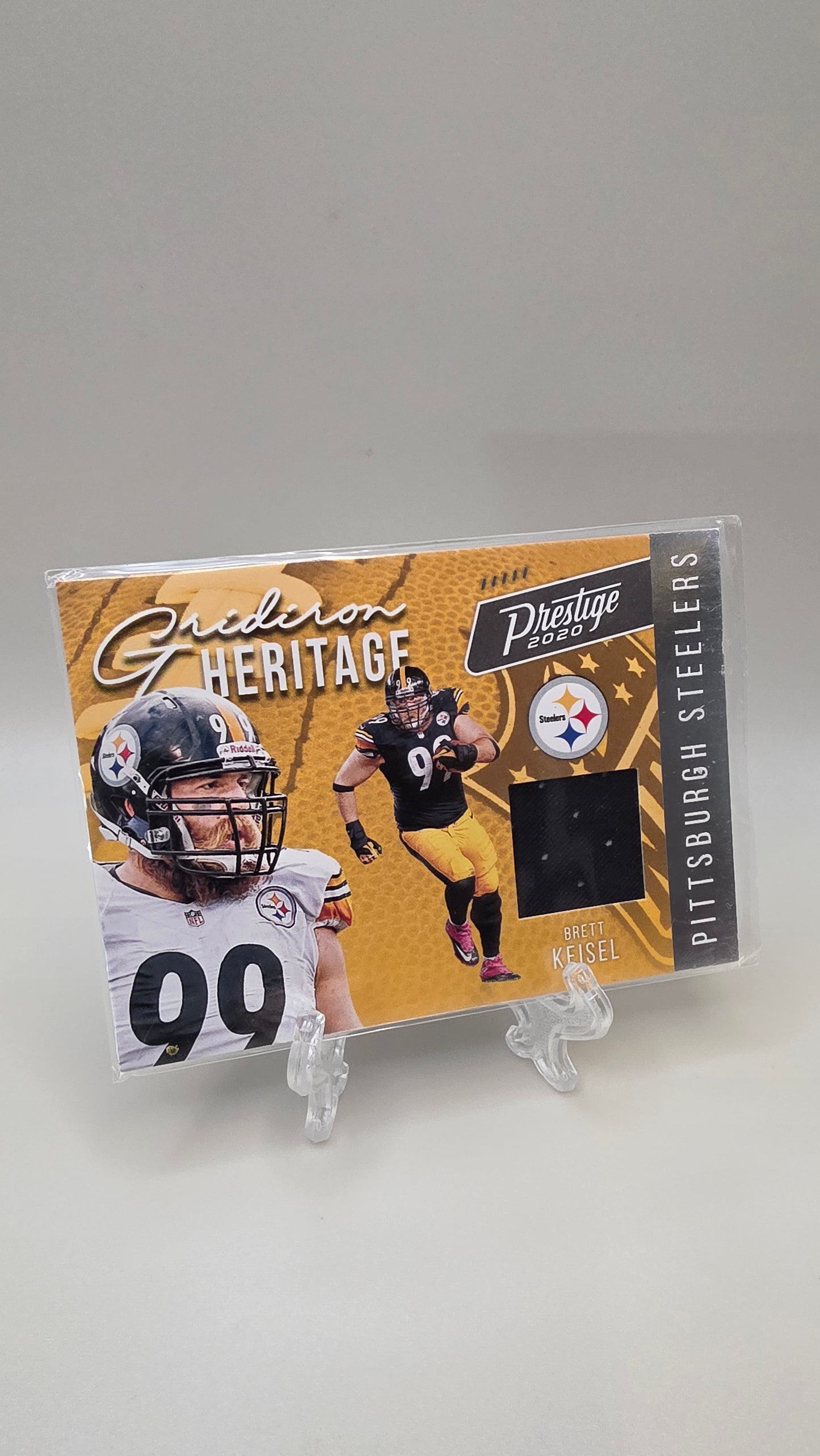 2020 Prestige Brett Keisel Gridiron Heritage Jersey Patch #GH-BRK