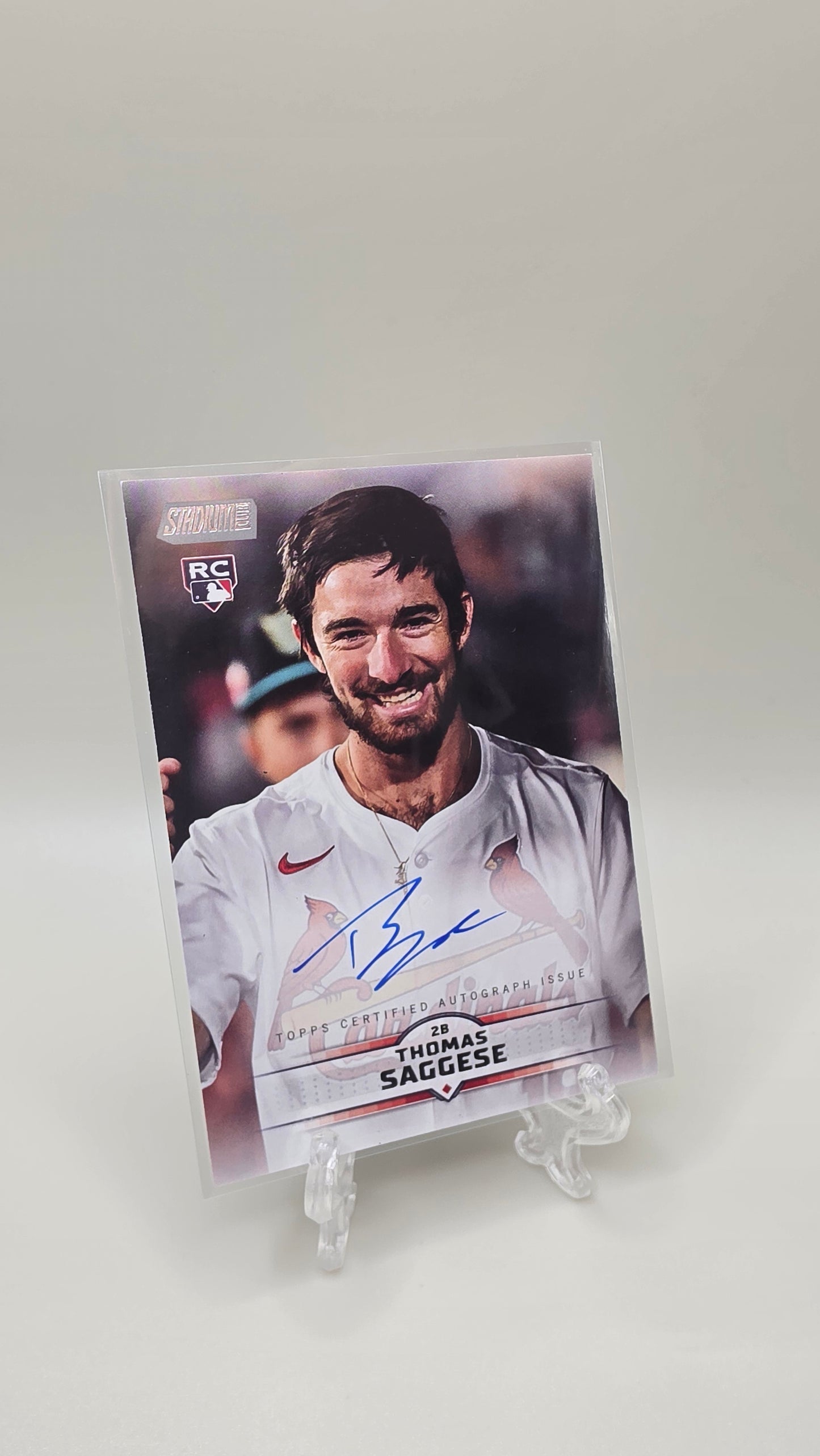 2025 Topps Stadium Club Thomas Saggese Rookie Auto Card # SCBA-TS