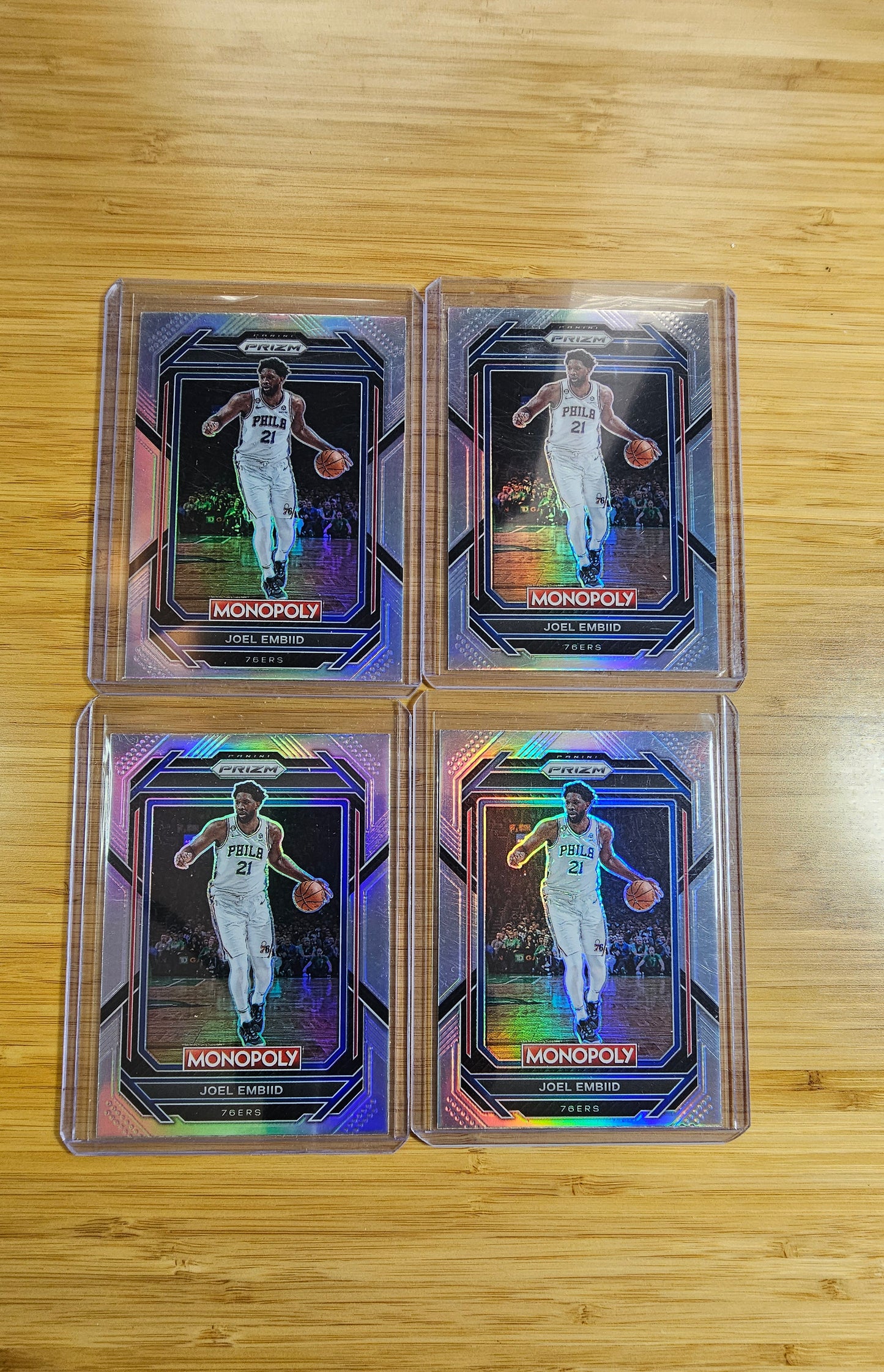 22-23 Monopoly Prizm Silver Cards Bulk x16 (Harden,Ball&Embid)