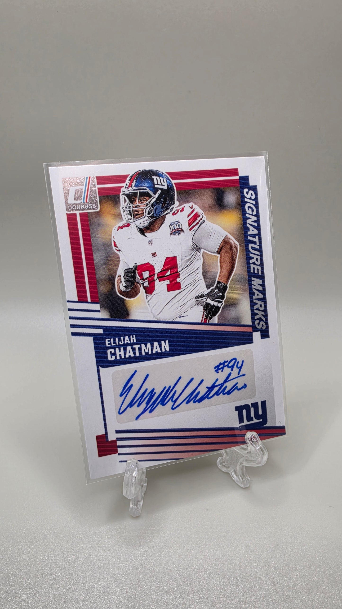 2025 Panini Donruss Elijah Chatman Signature Marks Auto Card # SM-ECN