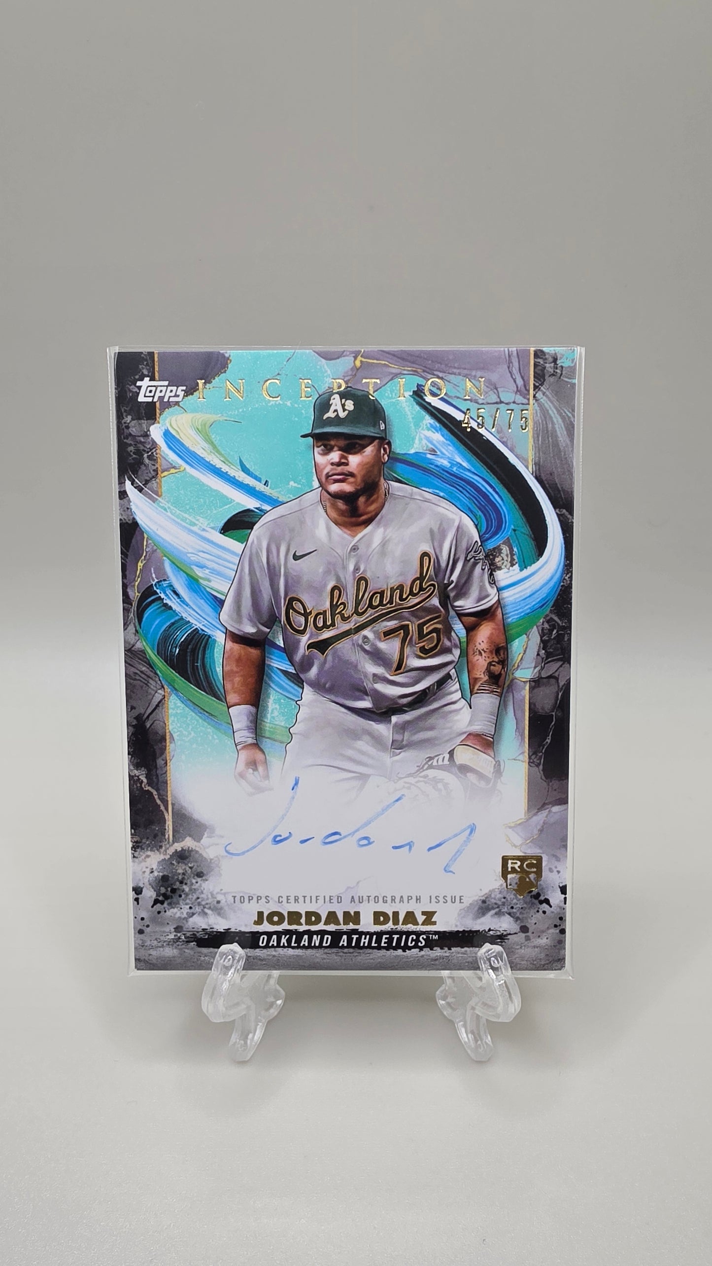 2023 Topps Inception Jordan Diaz Rookie On Card Auto #/75 Card #BRES-JDI