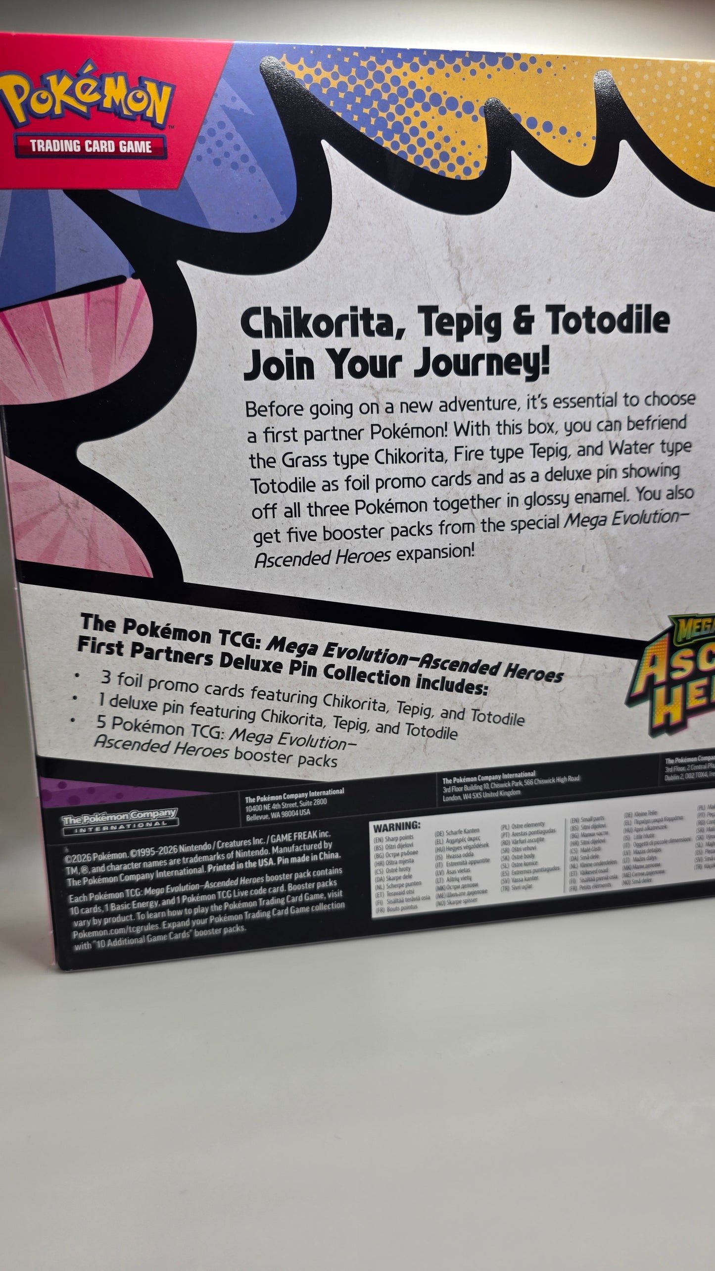 Pokemon TCG Ascended Heroes First Partners Deluxe Pin Collection