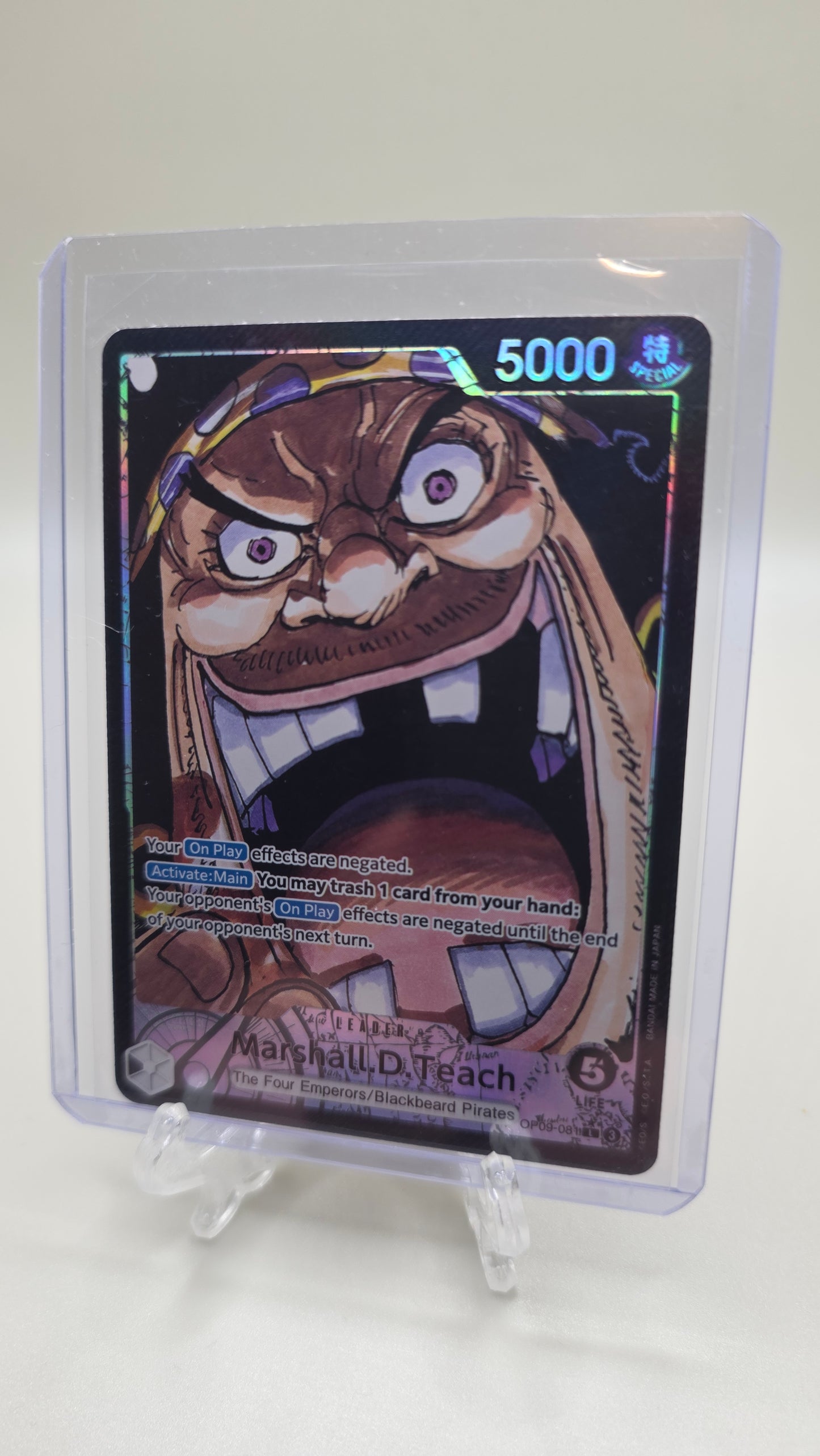 Marshall.D.Teach OP09-081 L⭐ Alt Art One Piece TCG (Emperors in the New World Set) English