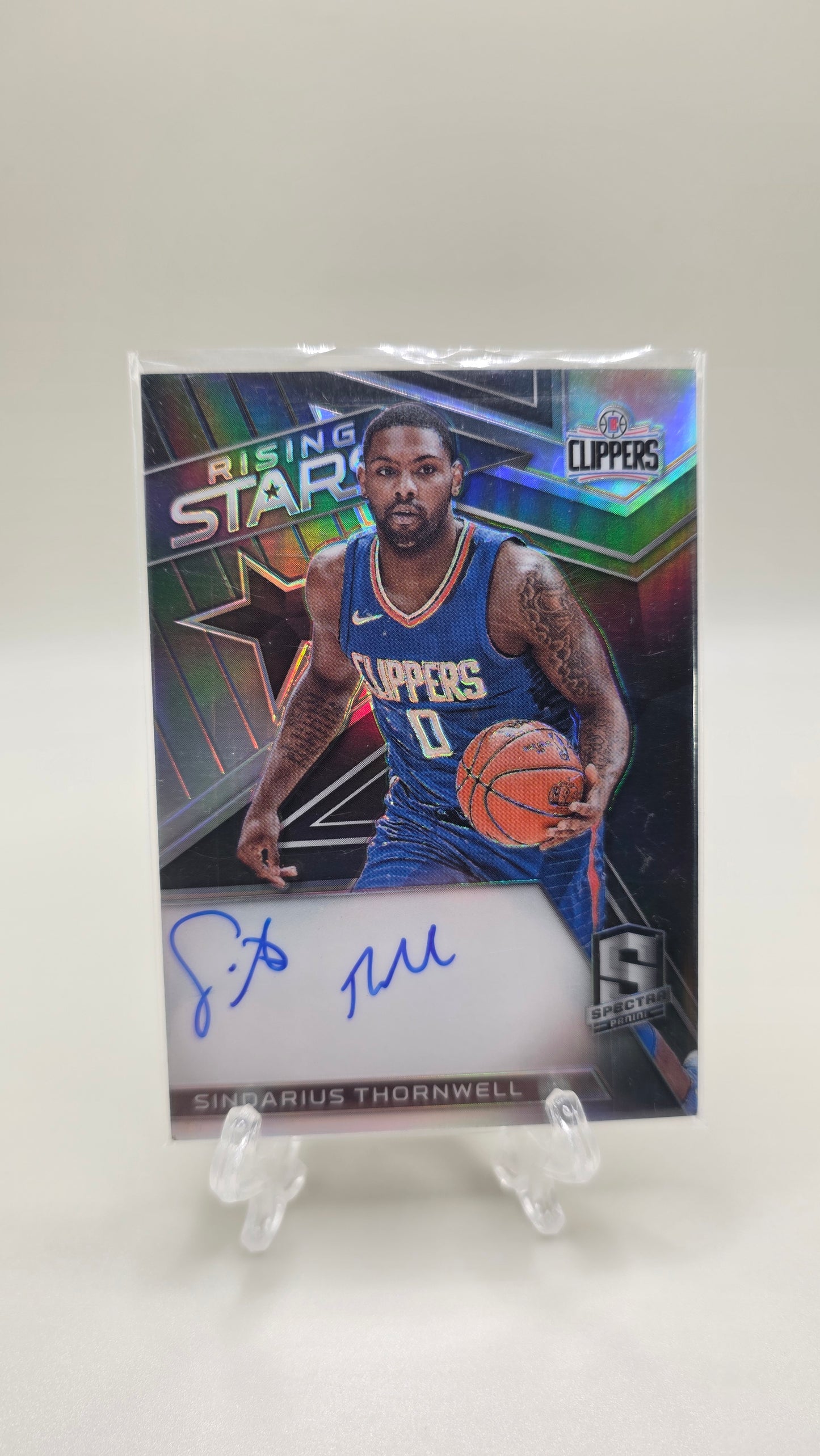 2017 Panini Spectra Rising Stars Signatures Sindarius Thornwell Auto #/199 Card RS-STH