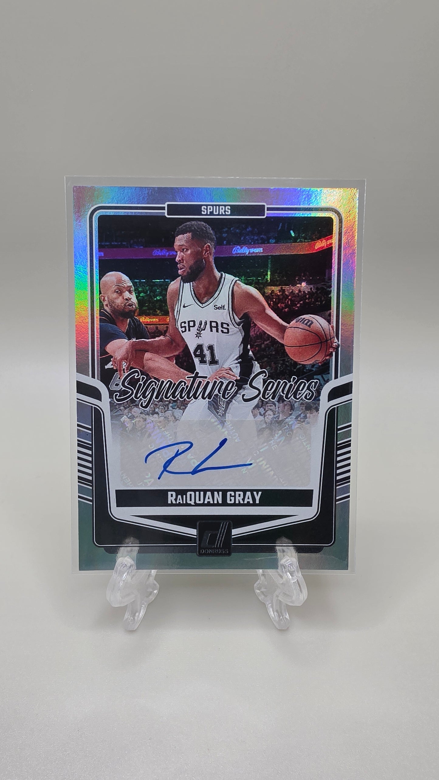 2024-25 Panini Donruss Signature Series Raiquan Gray Auto Card # SS-RQG